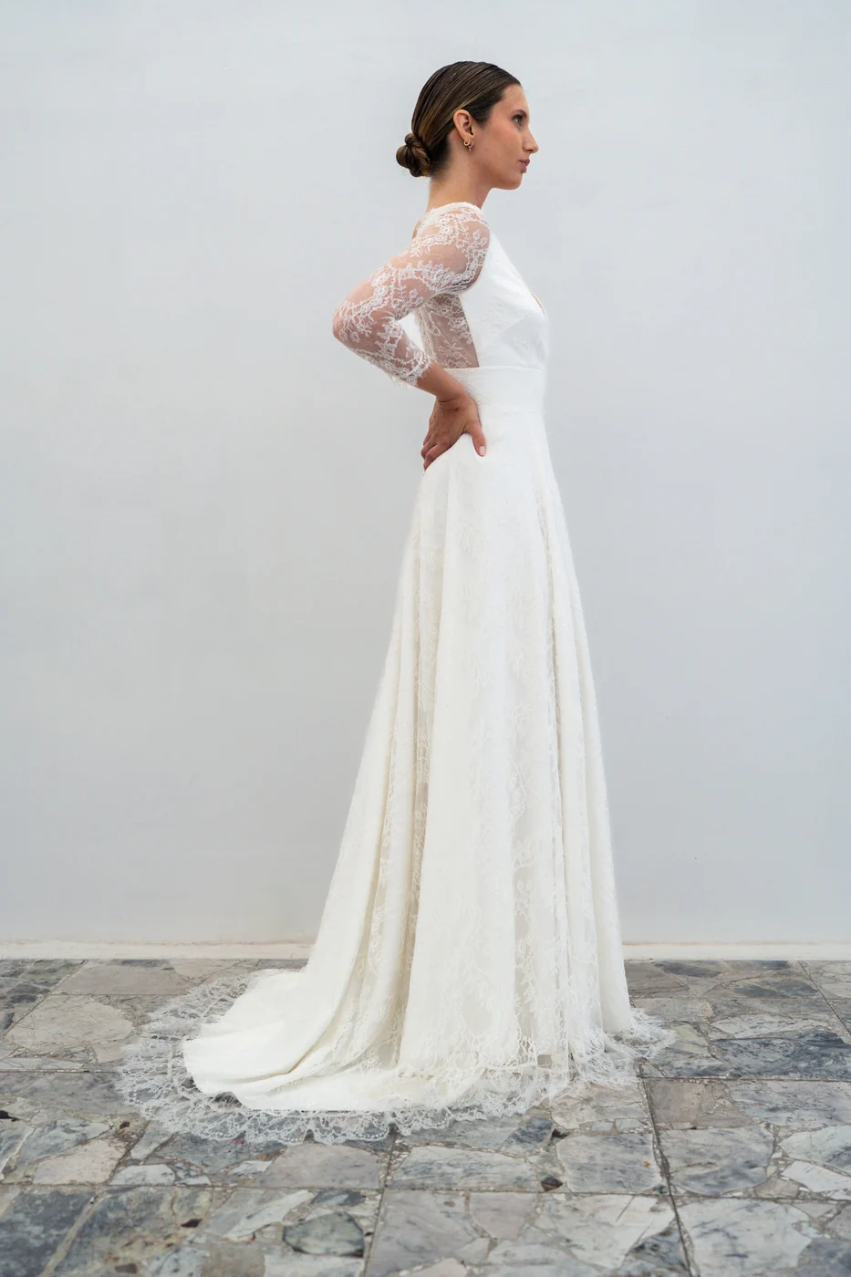 Robe De Mariée Sarah - Blanc Soie - Image 4