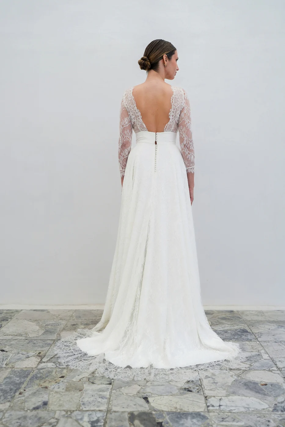 Robe De Mariée Sarah - Blanc Soie - Image 5