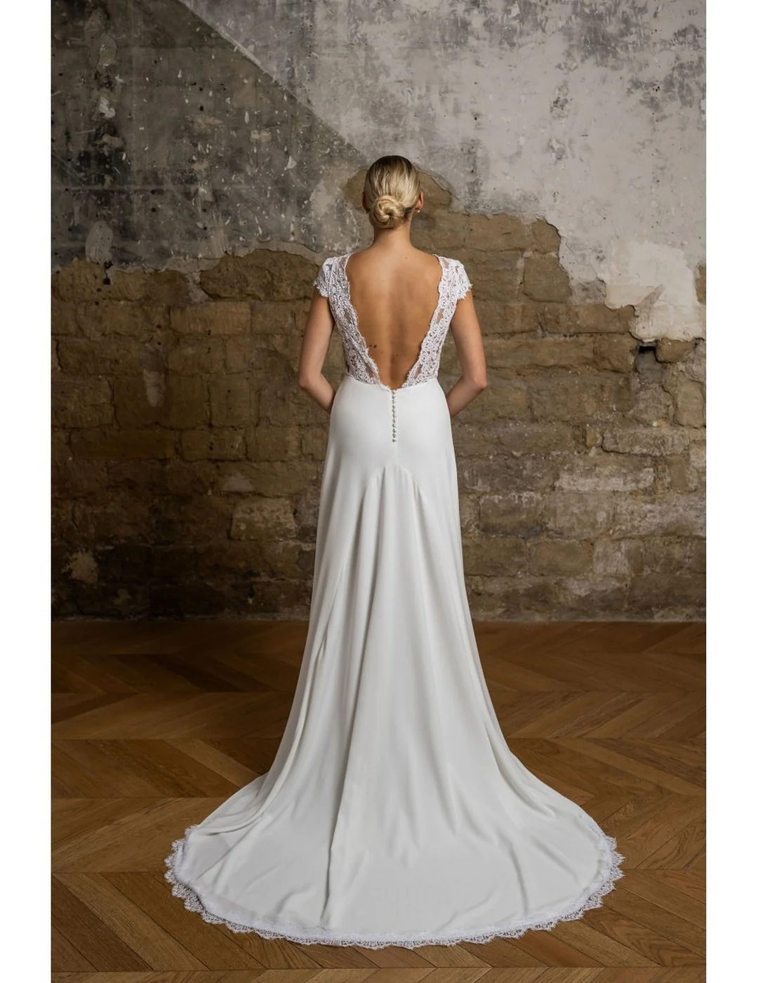 Robe De Mariée Sophie - Blanc Soie - Image 2