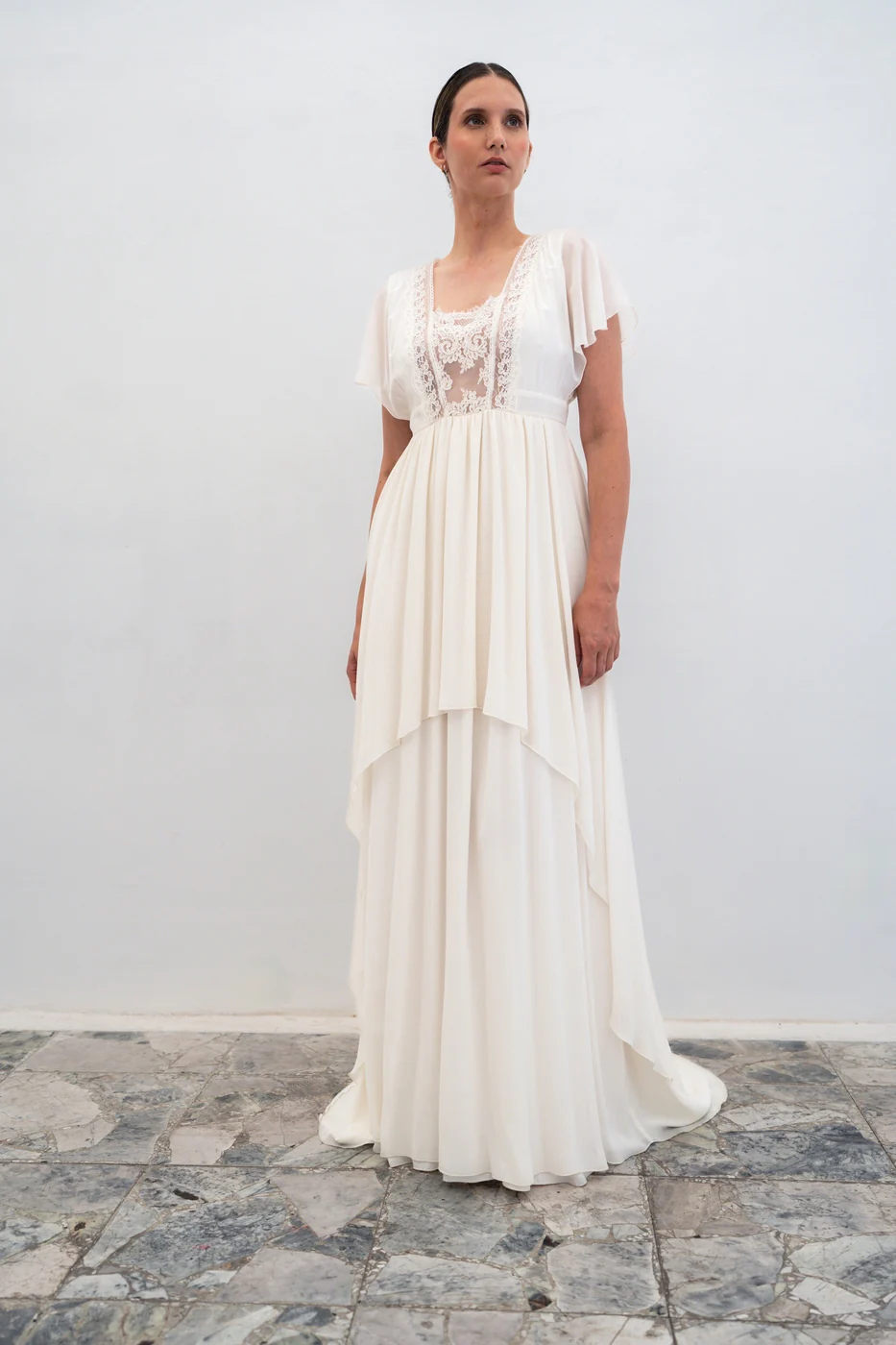 Robe De Mariée Swan - Blanc Soie - Image 3