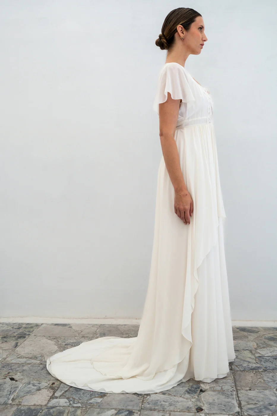 Robe De Mariée Swan - Blanc Soie - Image 4