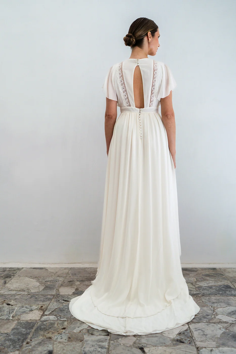 Robe De Mariée Swan - Blanc Soie - Image 5