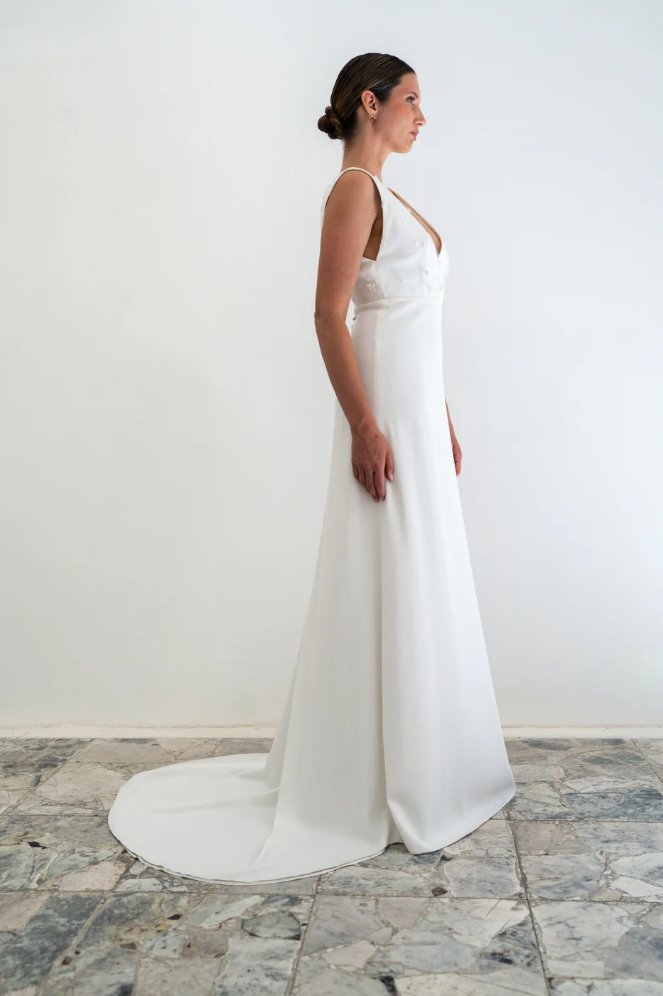 Robe De Mariée Trésor Prototype - Blanc Soie - Image 4