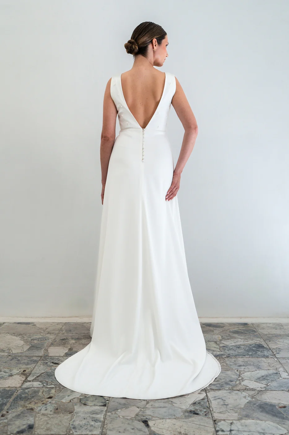 Robe De Mariée Trésor Prototype - Blanc Soie - Image 5