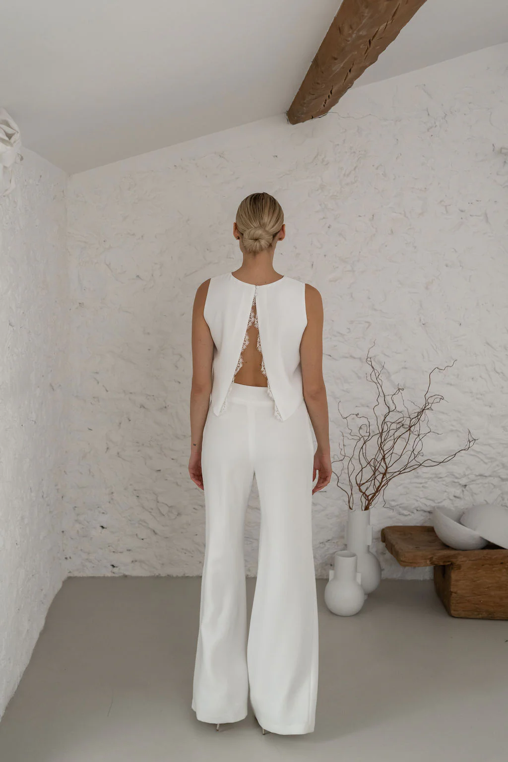 Pantalon Flare - Écru - Image 2