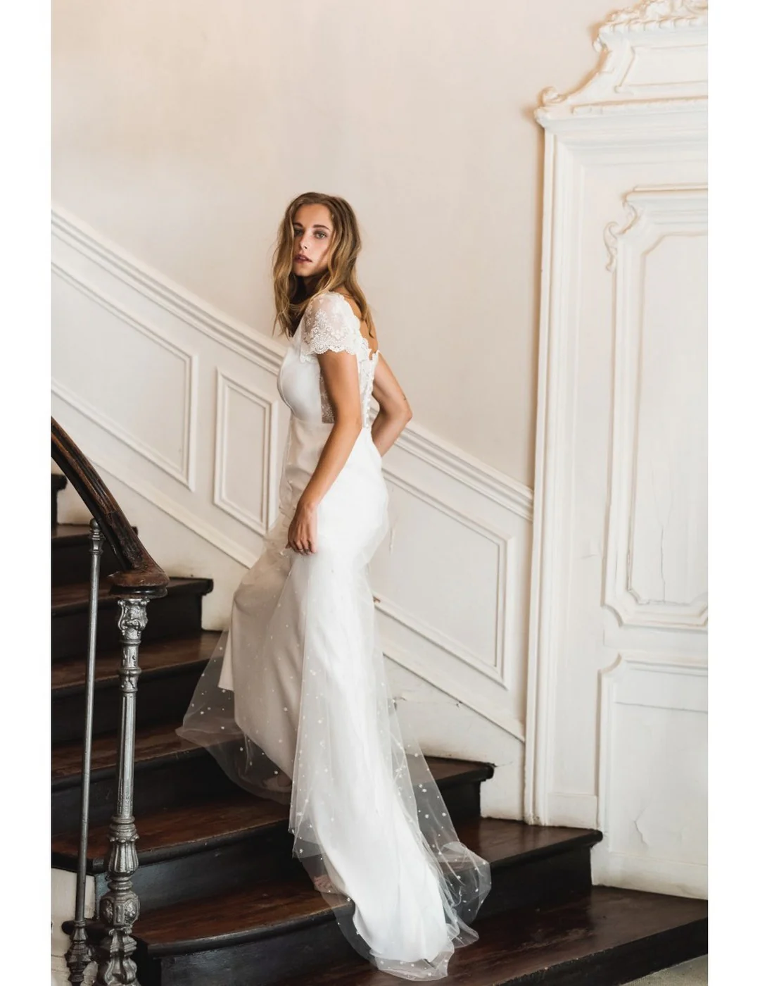 Robe De Mariée Angélique - Blanc Soie - Image 8