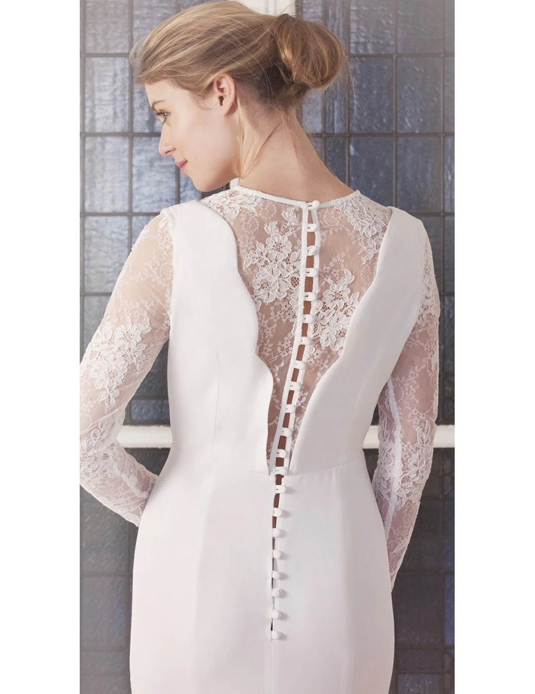 Robe De Mariée Romy Longue - Blanc Soie - Image 2