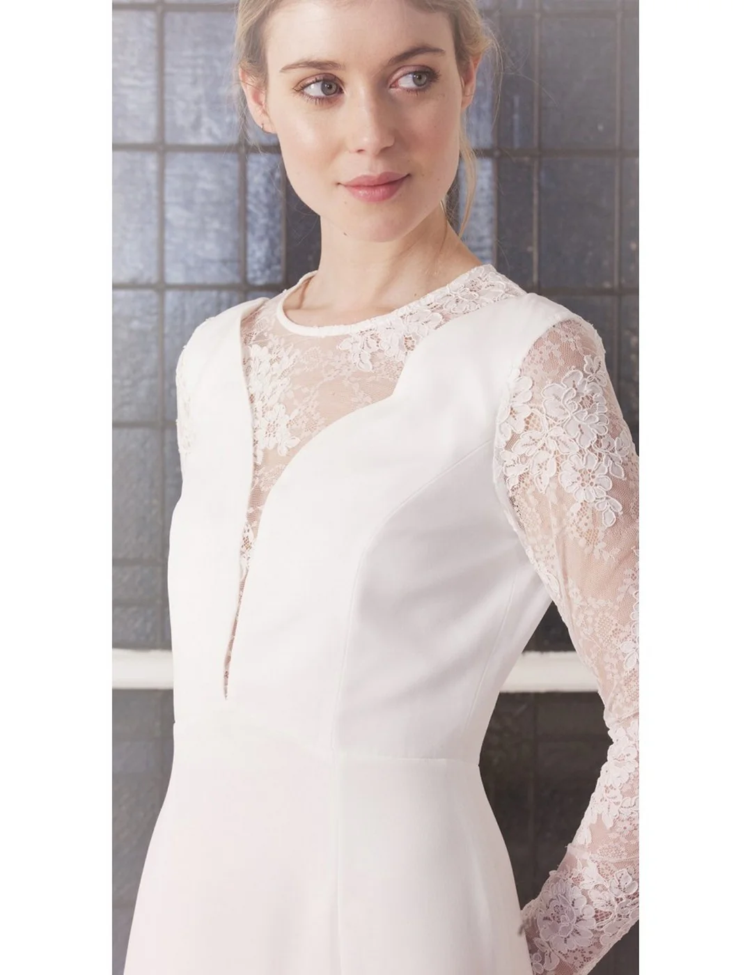 Robe De Mariée Romy Longue - Blanc Soie - Image 3