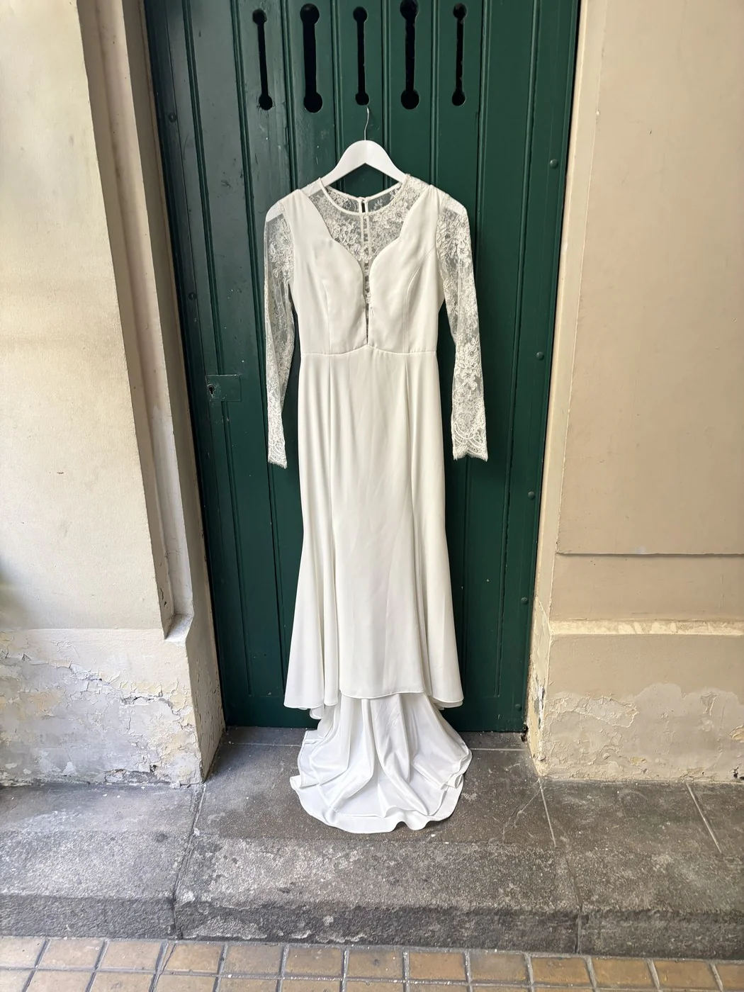 Robe De Mariée Romy Longue - Blanc Soie - Image 6