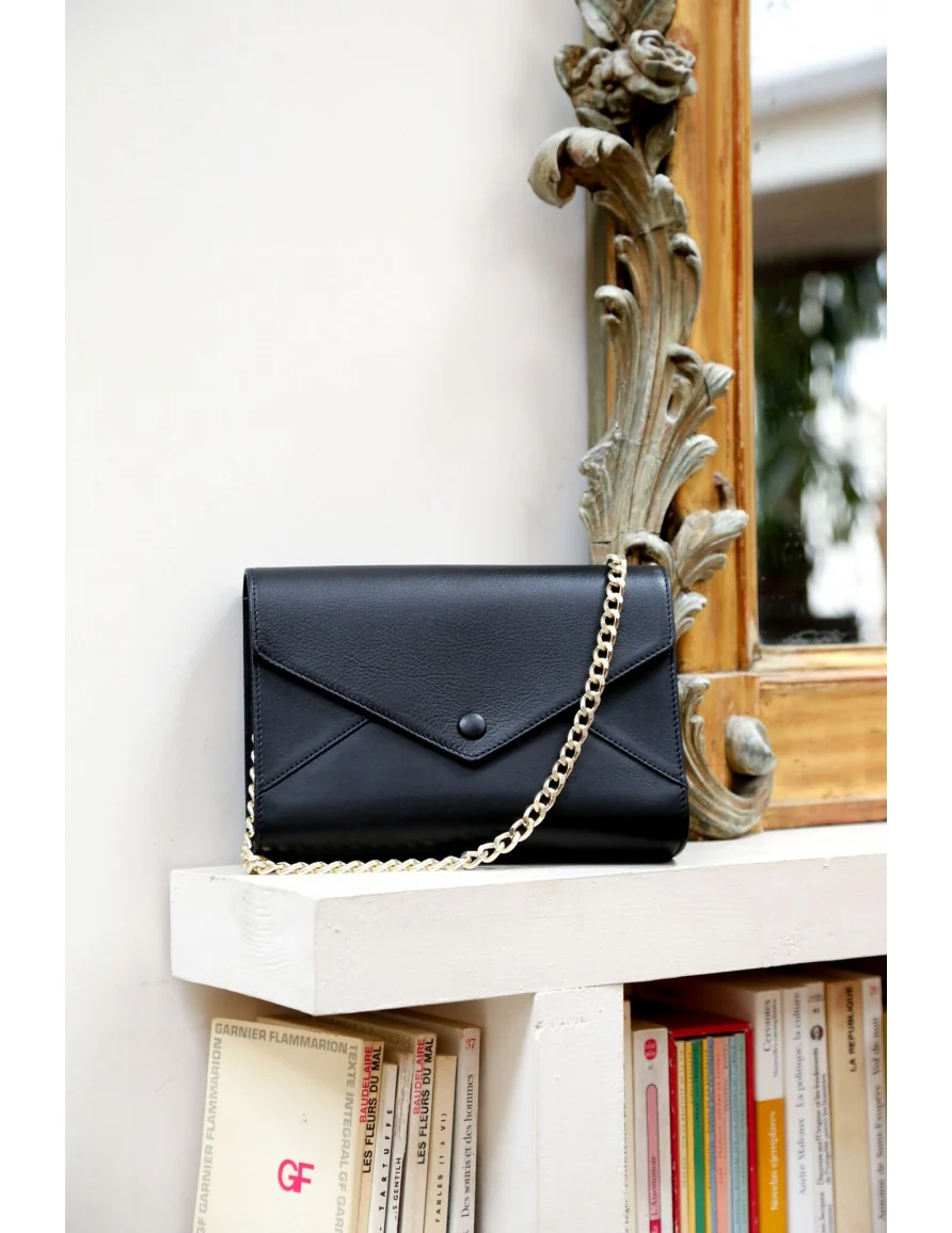 Sac A Main Harpe Noir - Écru - Image 3