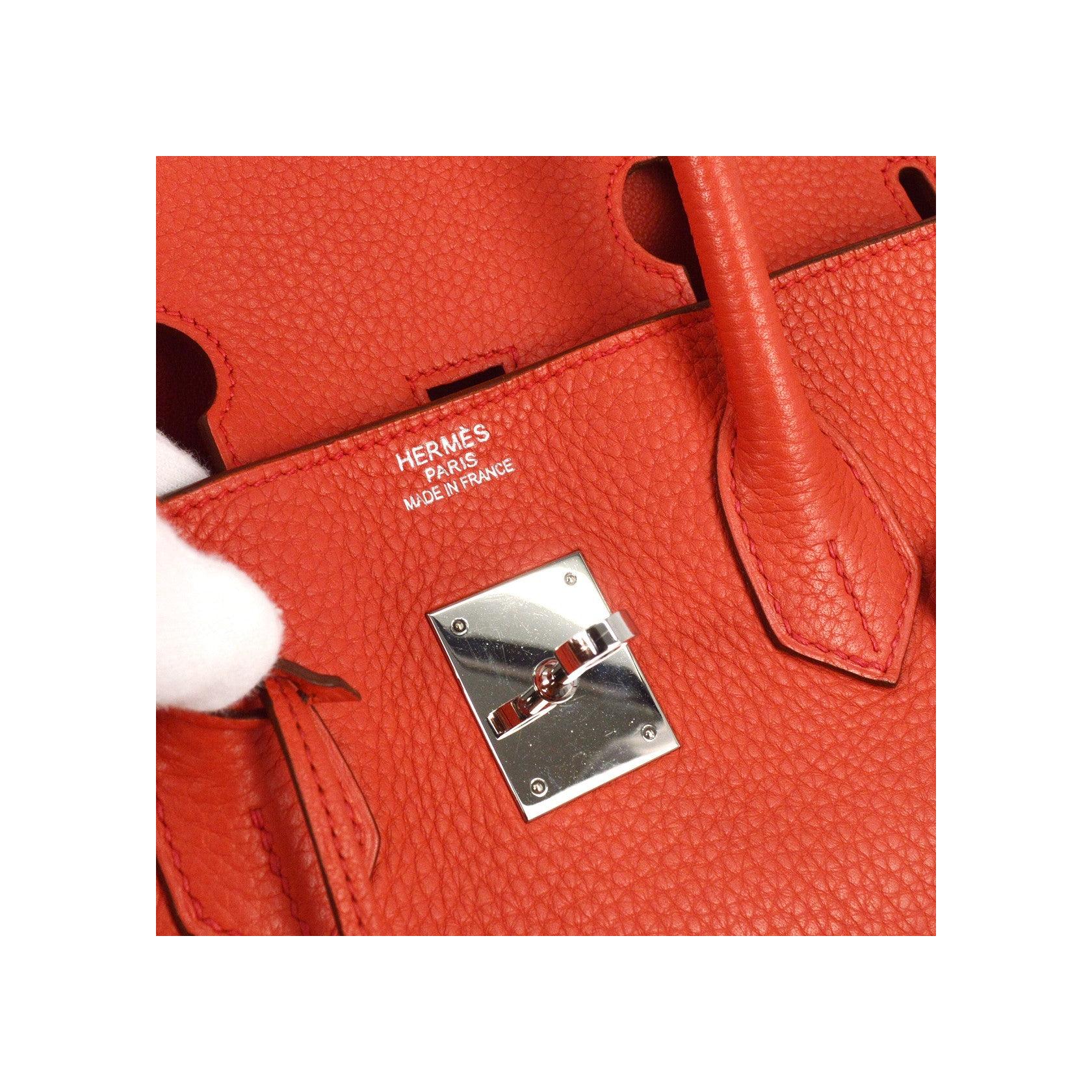 Sac À Main Hermès Birkin - Red - Image 4