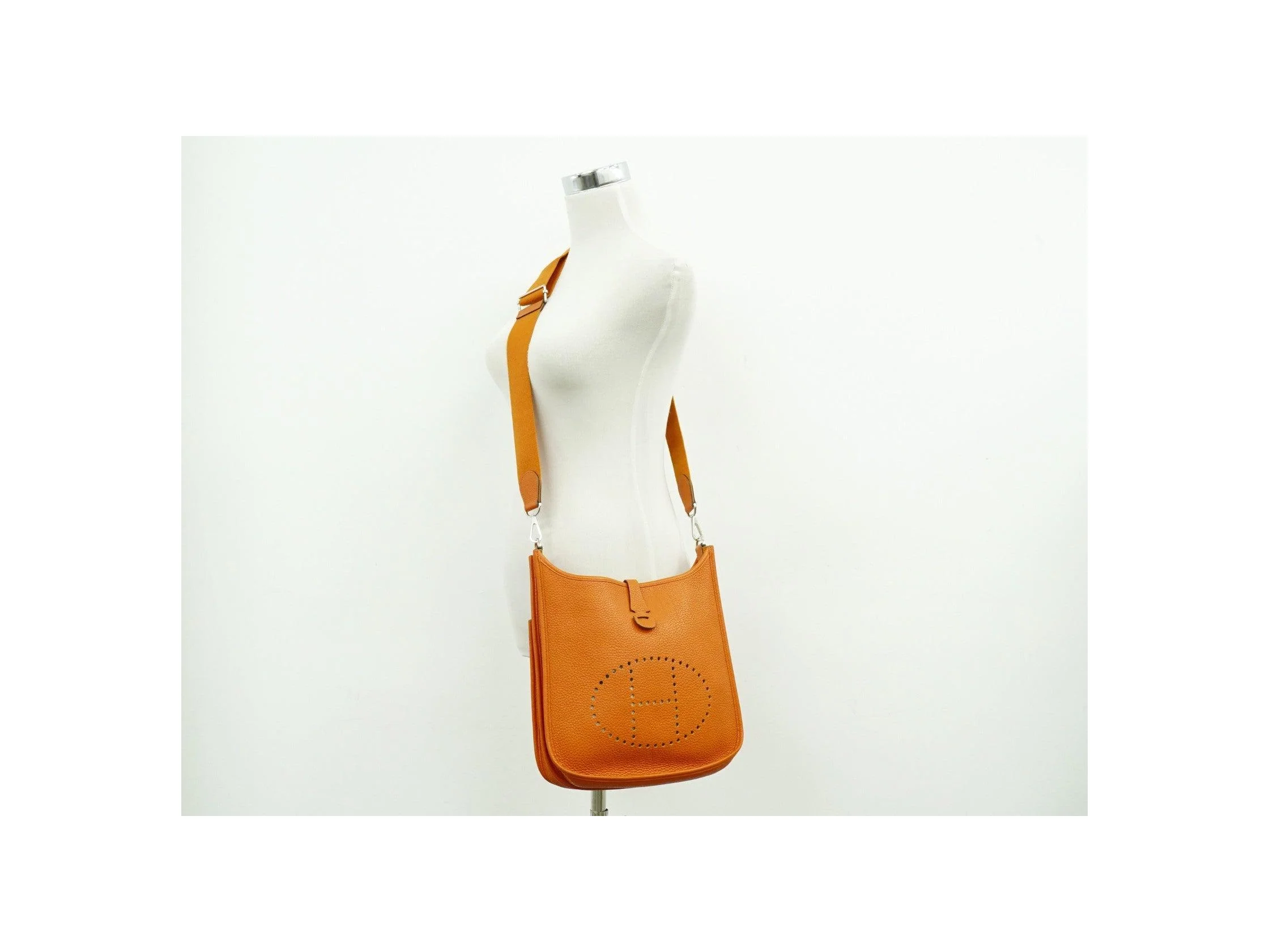 Sac Hermès Evelyne Gen Iii - Orange - Image 14