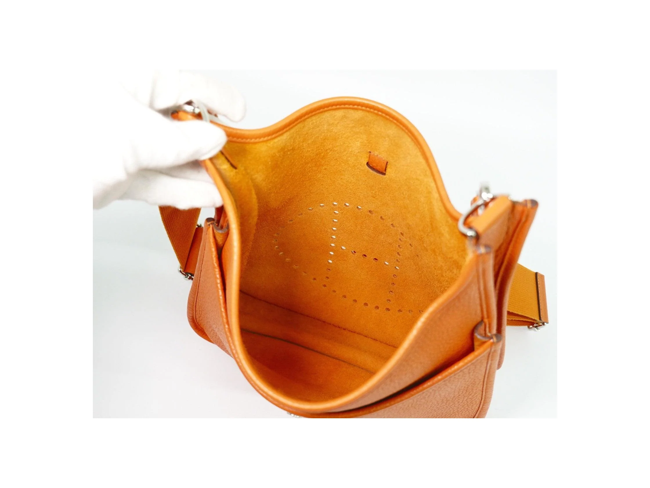 Sac Hermès Evelyne Gen Iii - Orange - Image 4