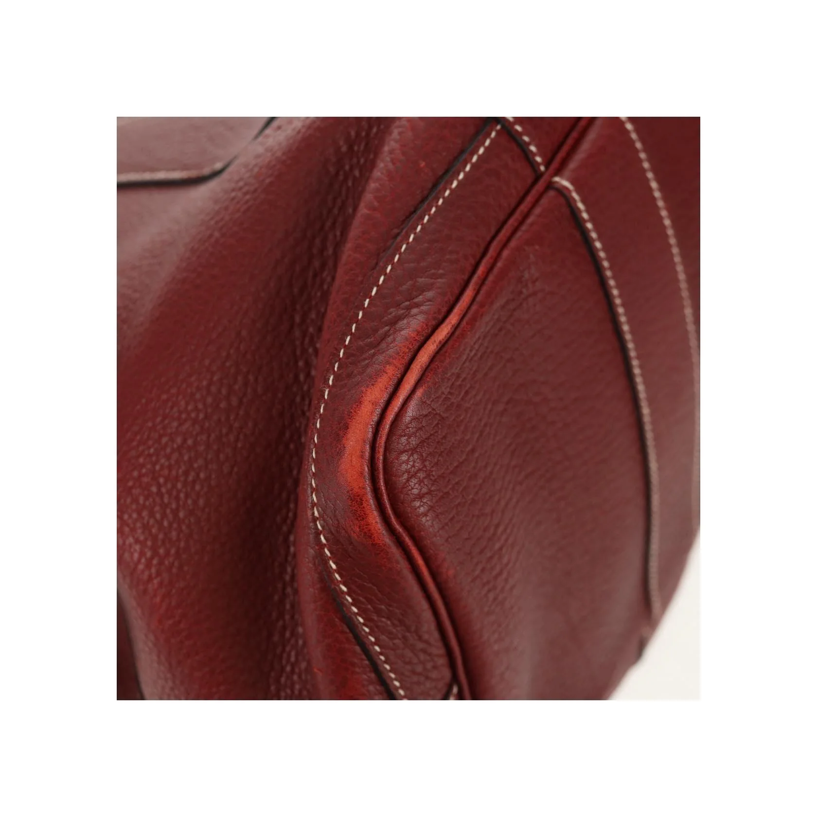 Tote Bag Hermès Garden Party - Burgundy - Image 10