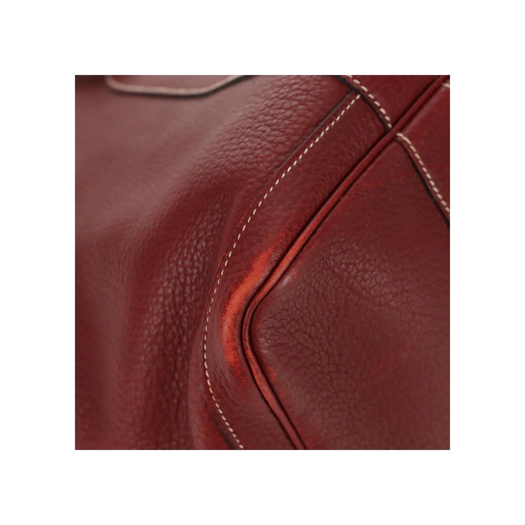 Tote Bag Hermès Garden Party - Burgundy - Image 12