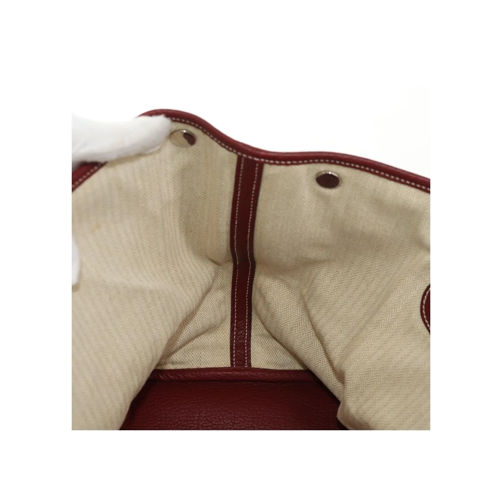 Tote Bag Hermès Garden Party - Burgundy - Image 19