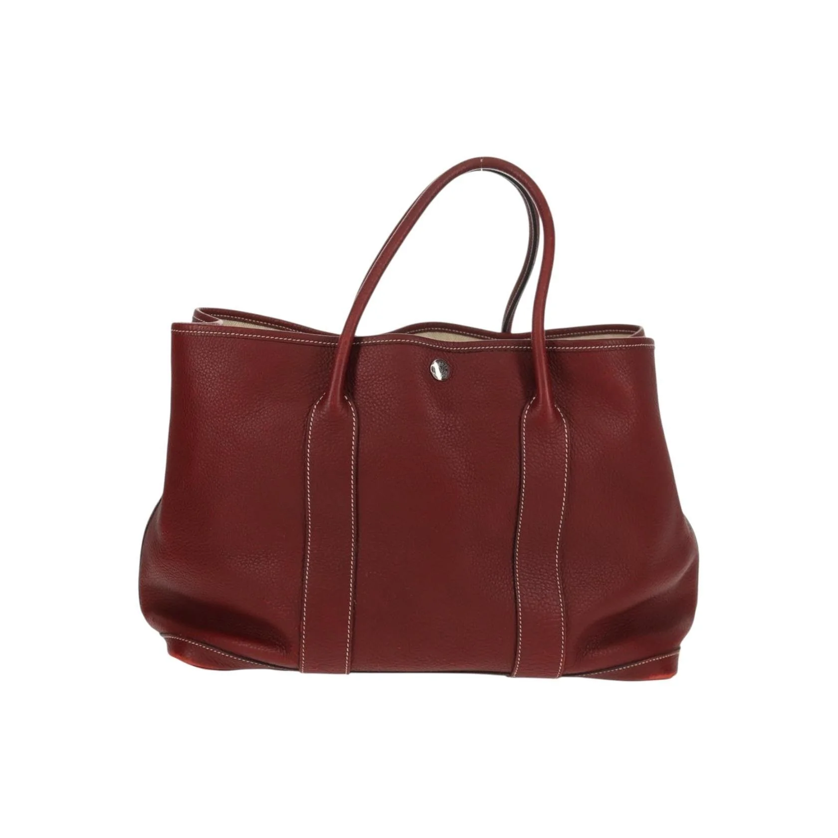 Tote Bag Hermès Garden Party - Burgundy - Image 2