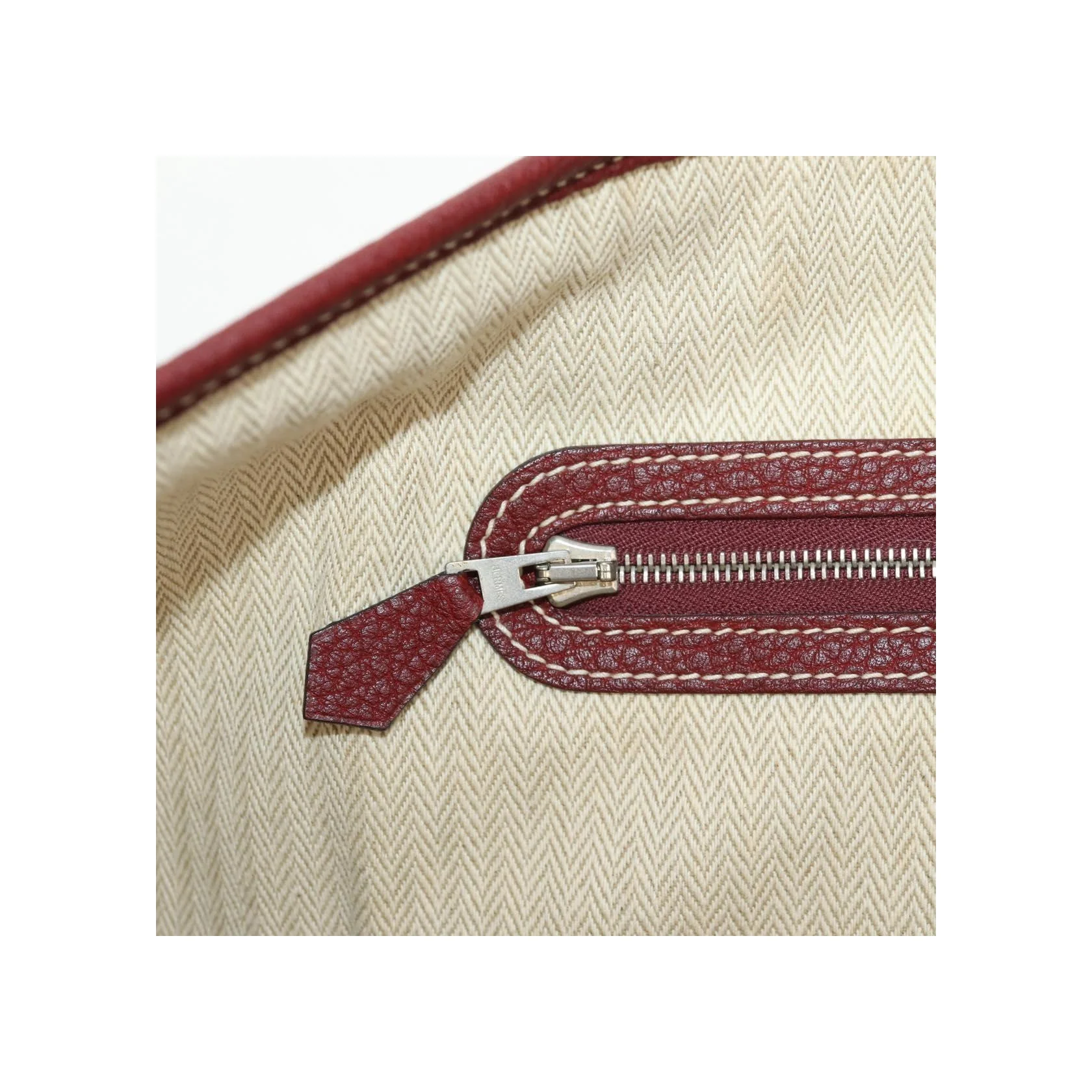 Tote Bag Hermès Garden Party - Burgundy - Image 21