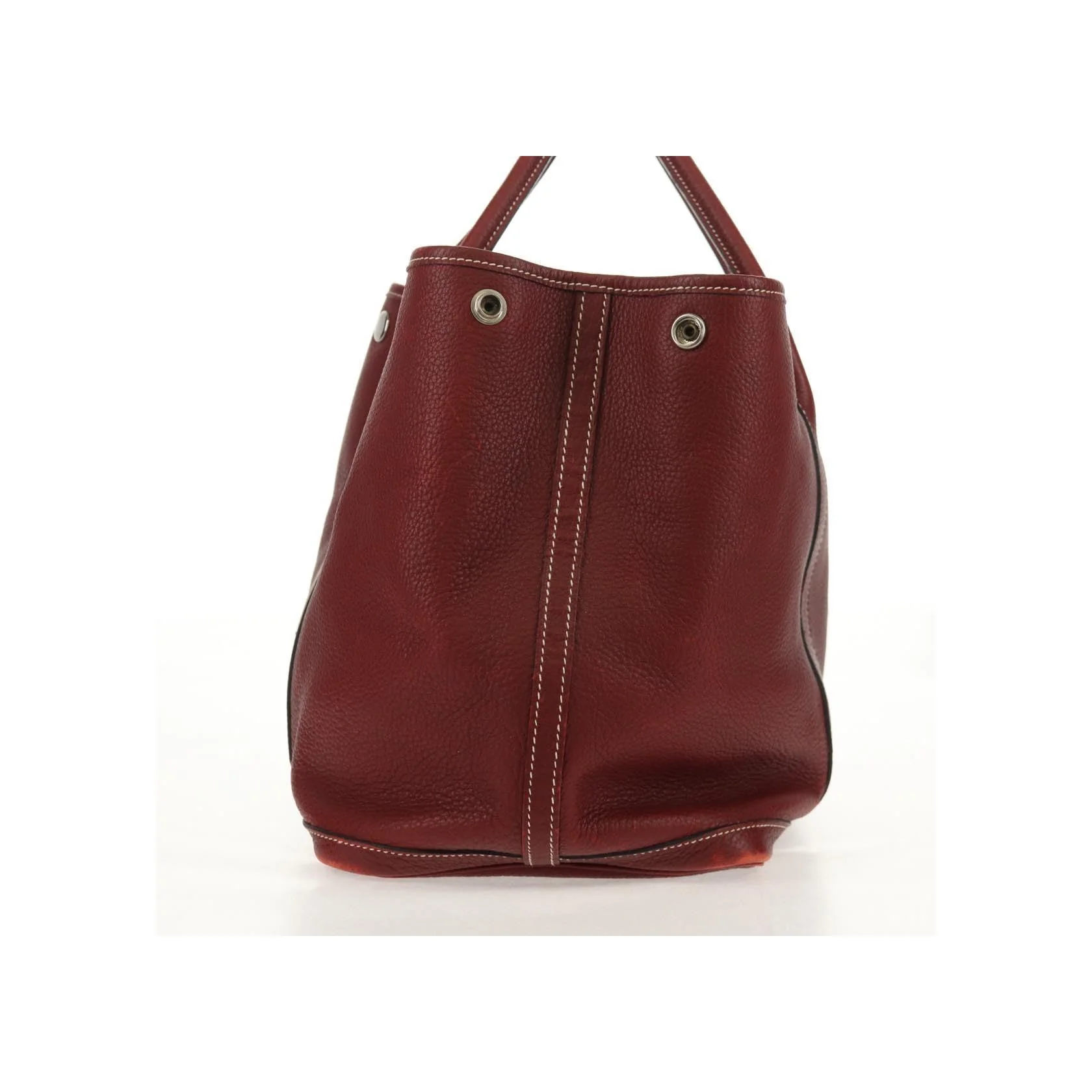 Tote Bag Hermès Garden Party - Burgundy - Image 3