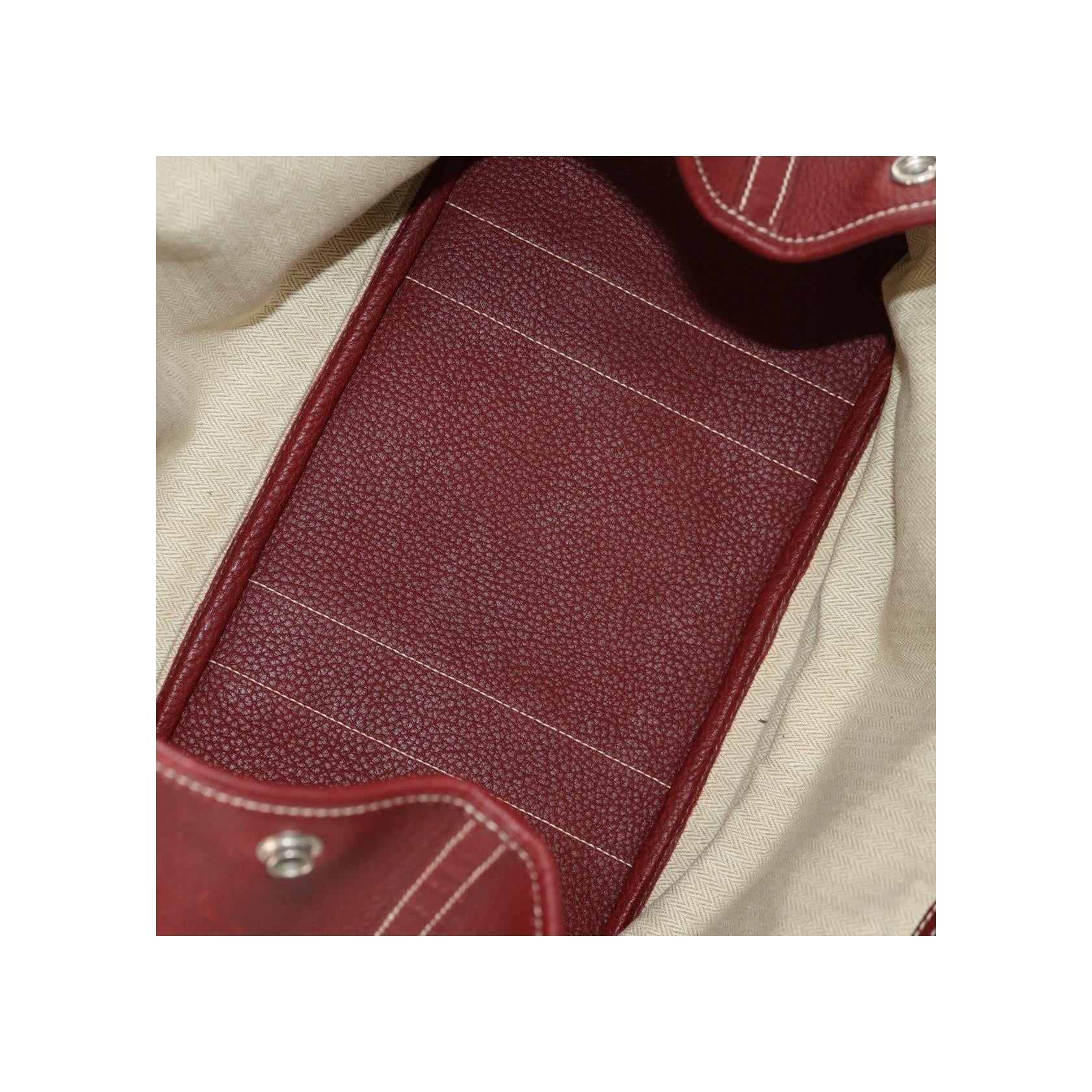 Tote Bag Hermès Garden Party - Burgundy - Image 5