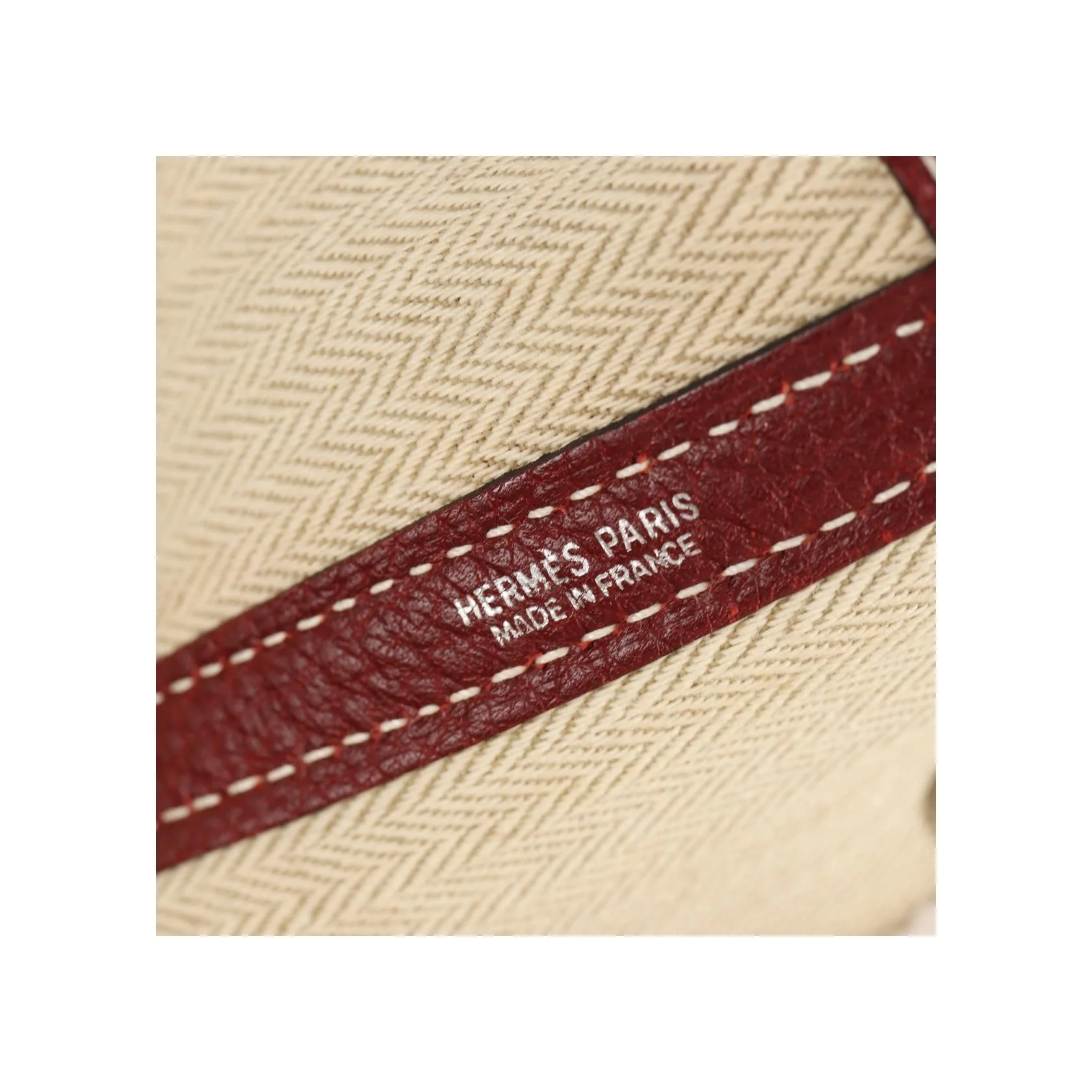 Tote Bag Hermès Garden Party - Burgundy - Image 6