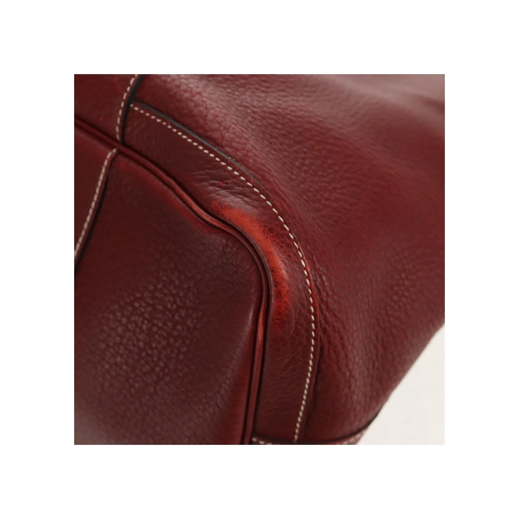 Tote Bag Hermès Garden Party - Burgundy - Image 9
