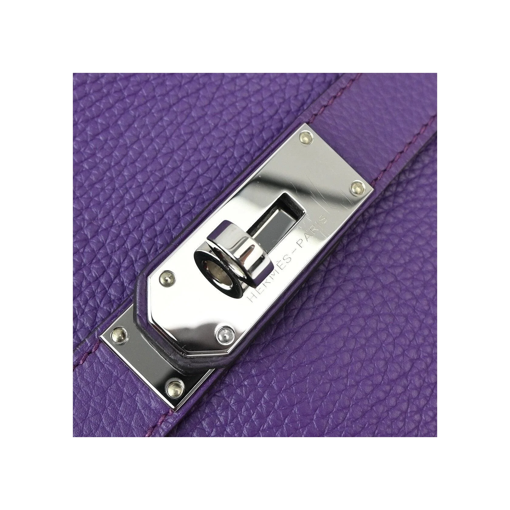 Sac Hermès Jypsière - Purple - Image 7