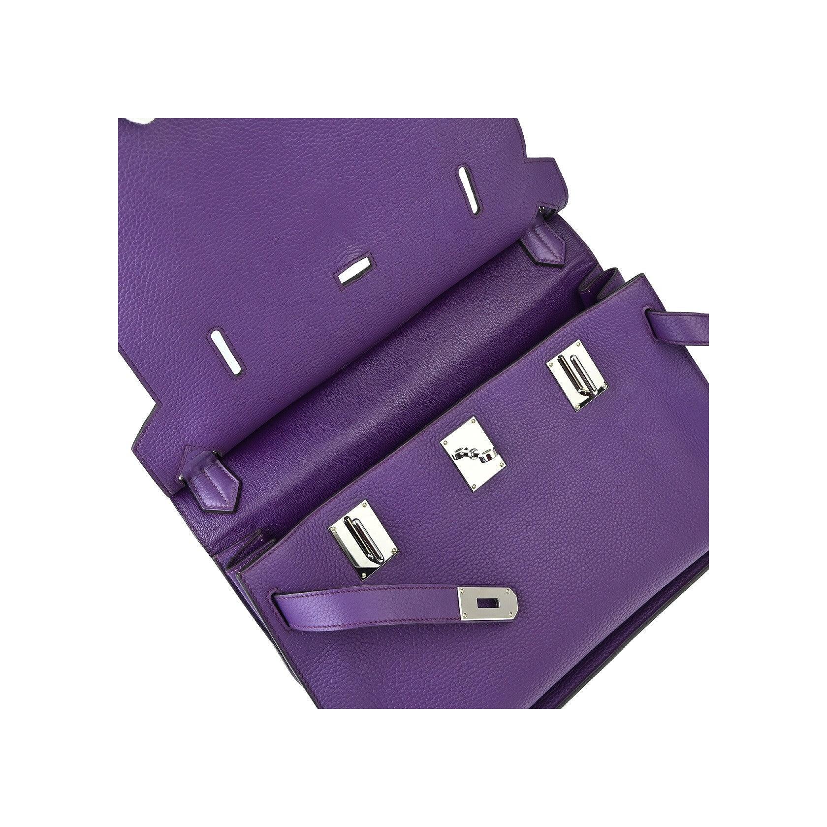 Sac Hermès Jypsière - Purple - Image 8