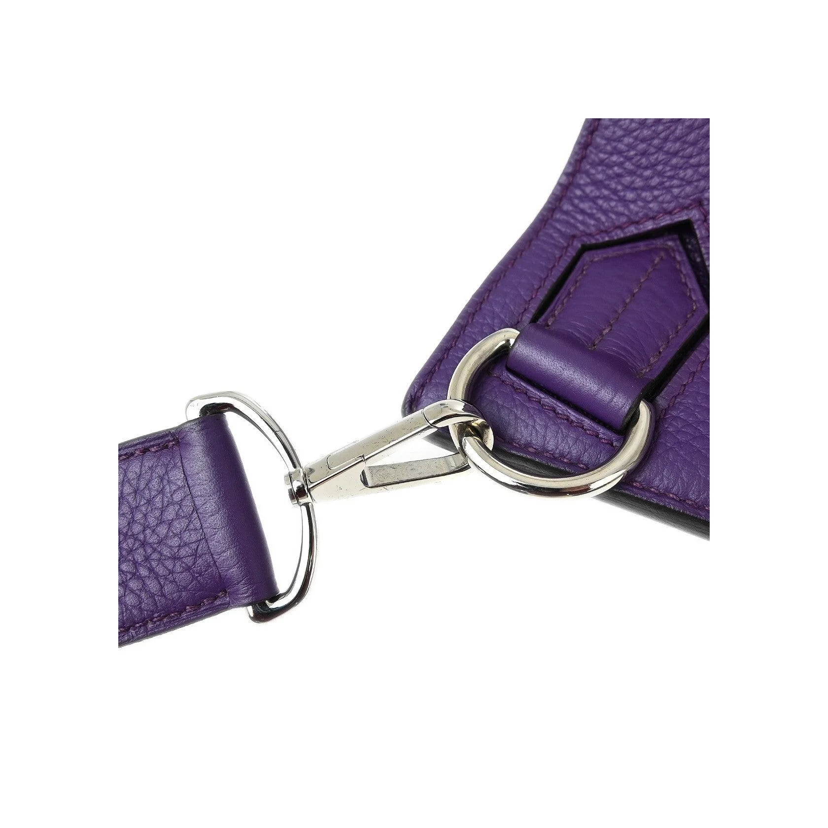Sac Hermès Jypsière - Purple - Image 9