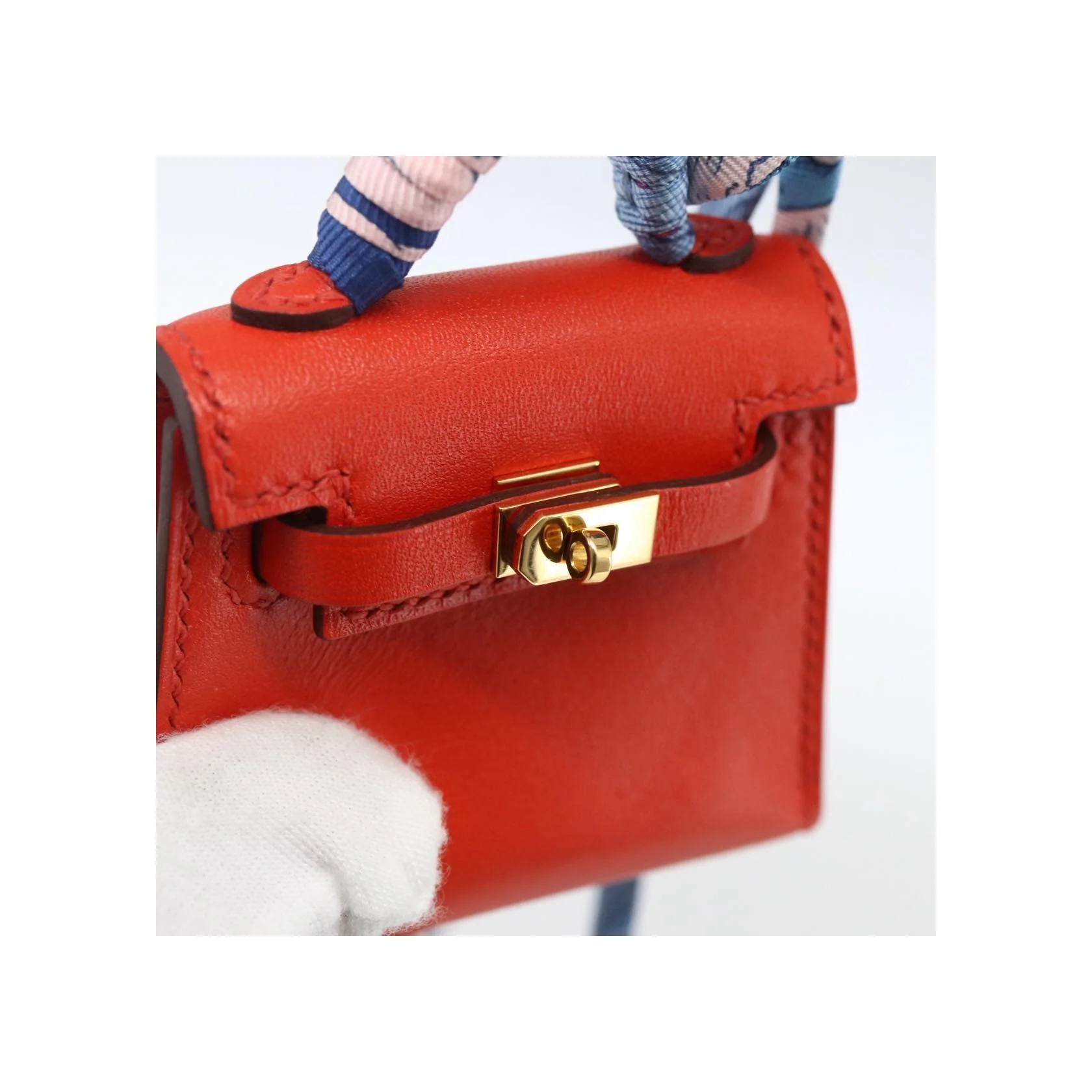 Breloque Hermès Kelly Twilly - Orange - Image 17