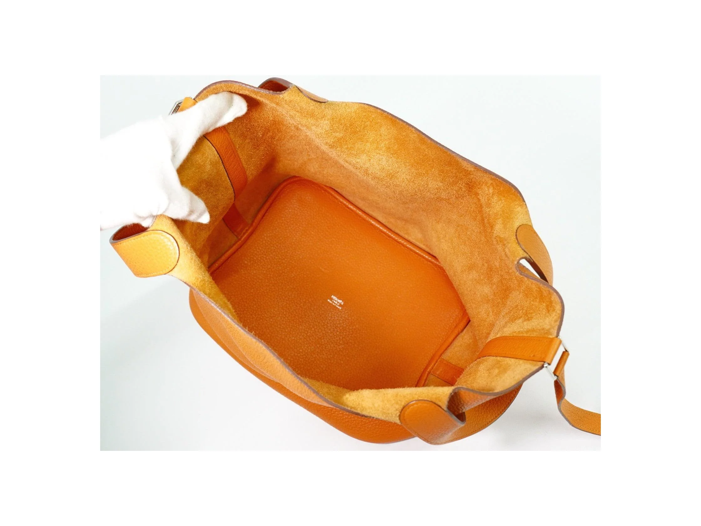 Sac Hermès Picotin Lock - Orange - Image 4