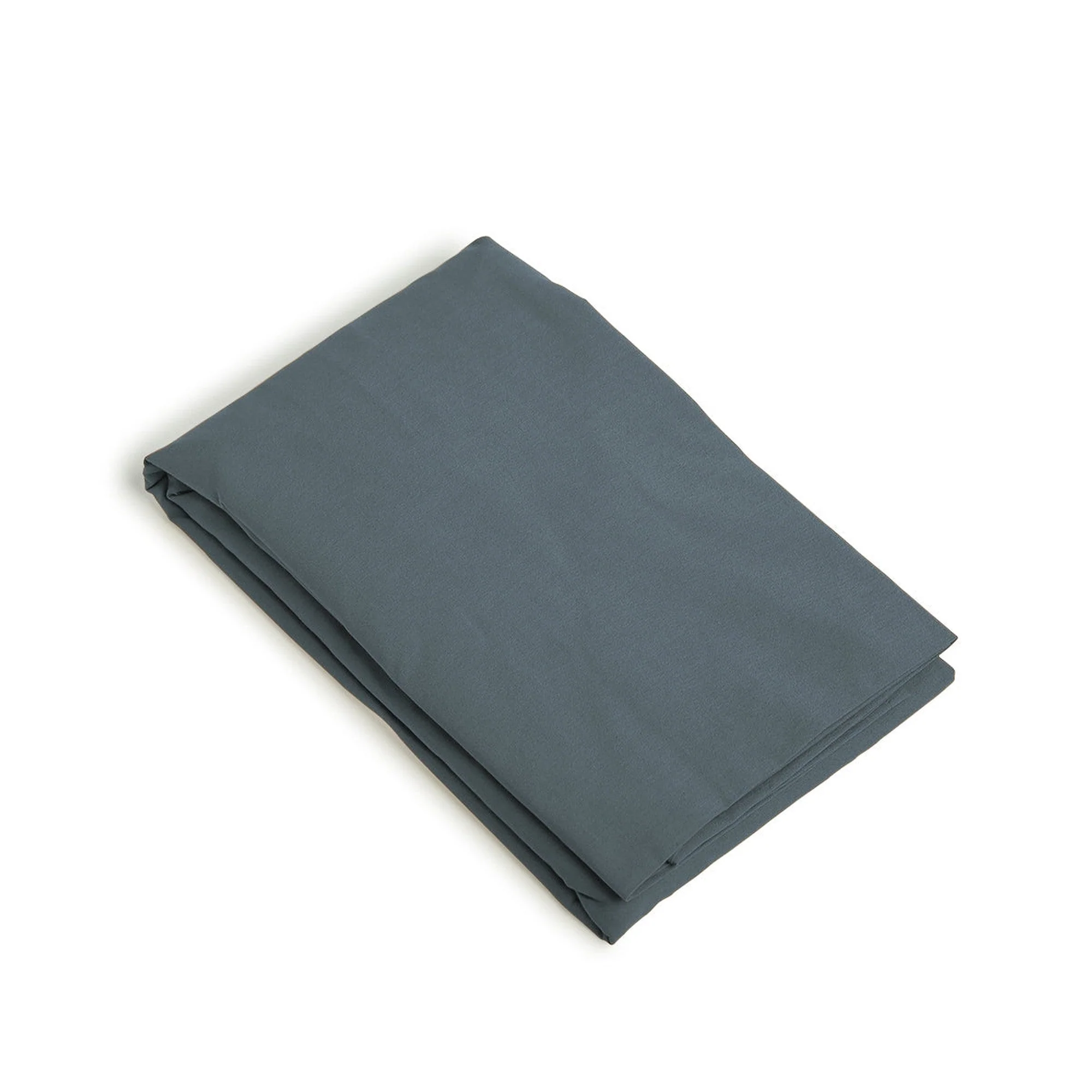 Housse De Couette - Percale De Coton - Bleu Denim - Nina - Image 7