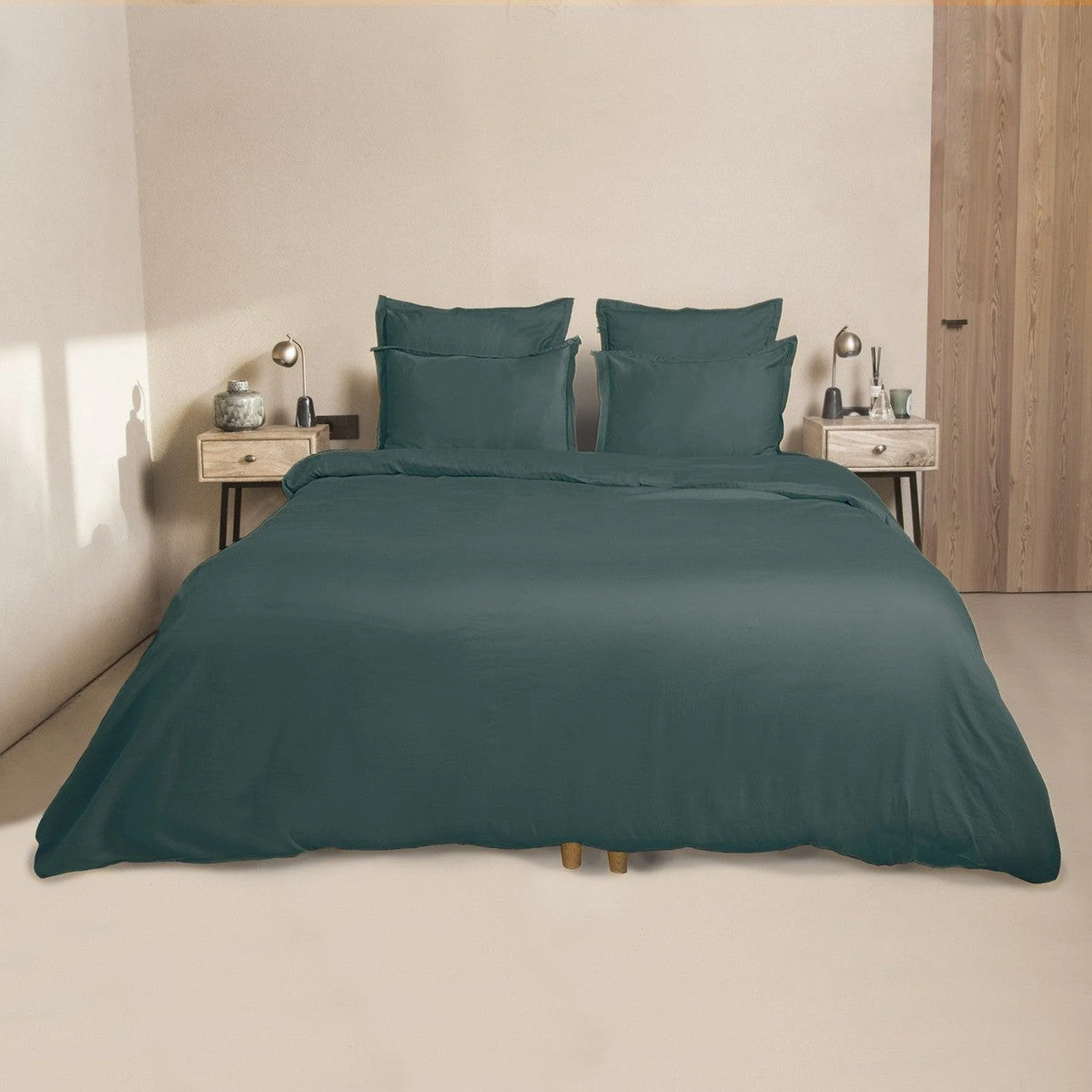 Housse De Couette - Satin De Coton - Canard - Julia - Image 2