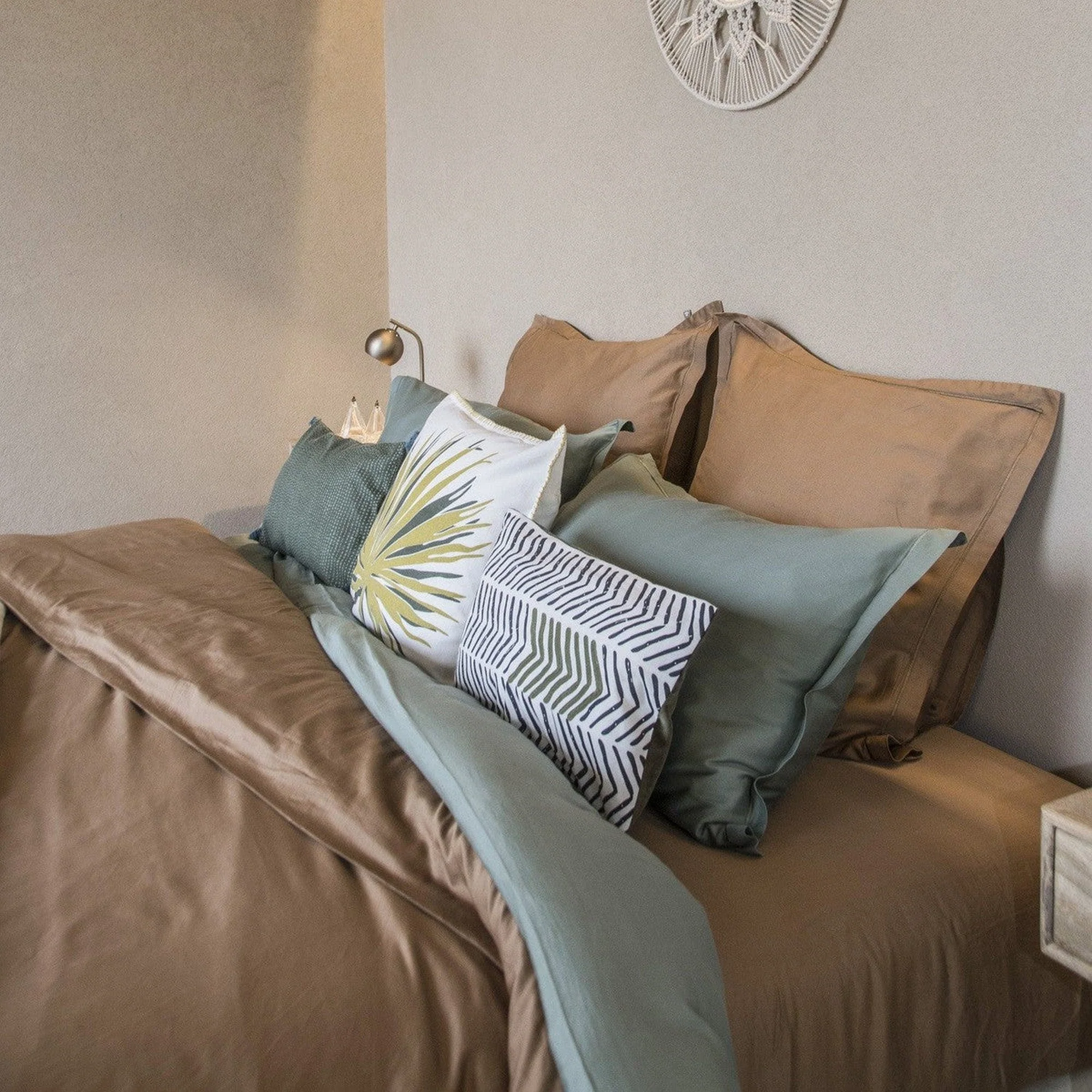Housse De Couette - Satin De Coton - Caramel - Julia - Image 11