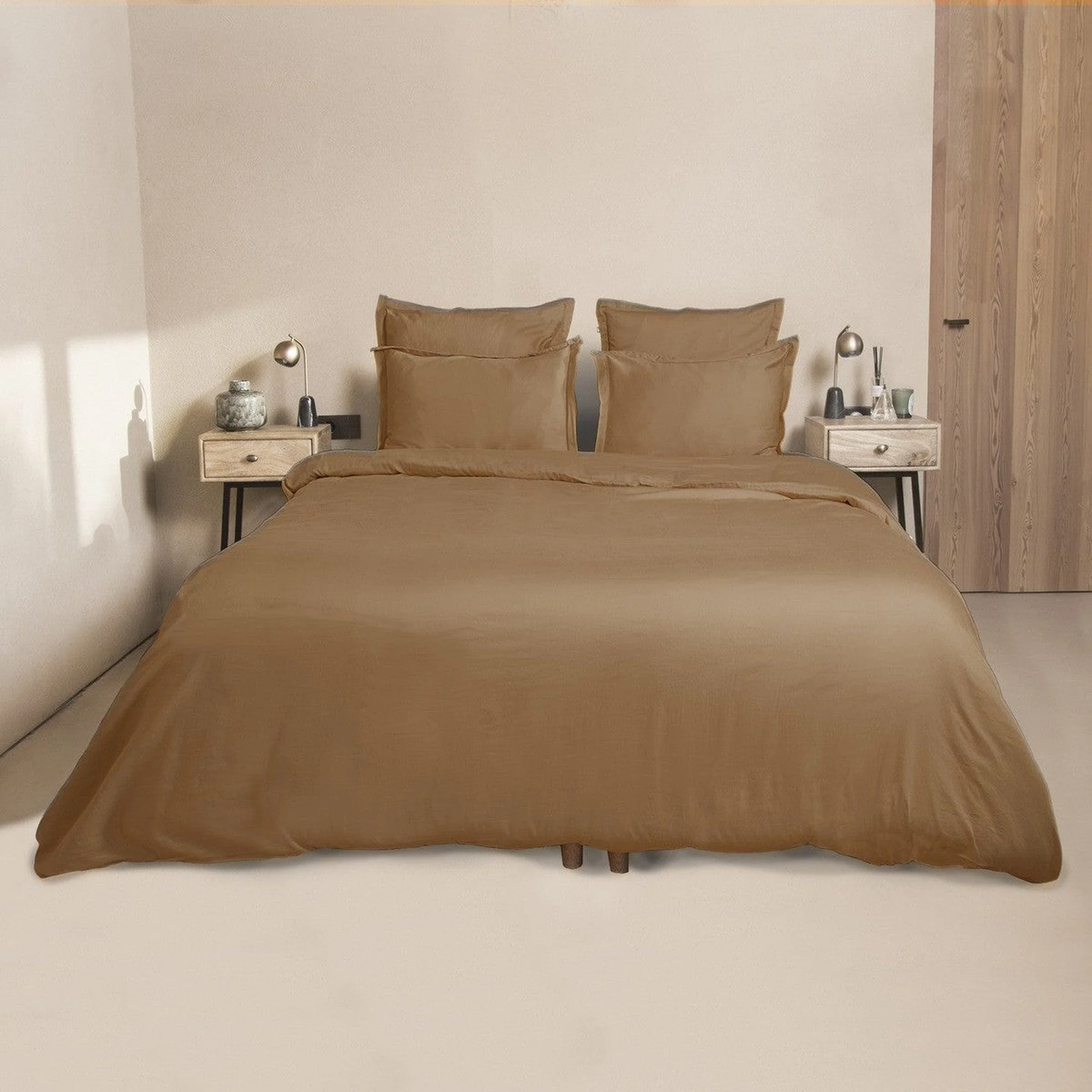 Housse De Couette - Satin De Coton - Caramel - Julia - Image 3