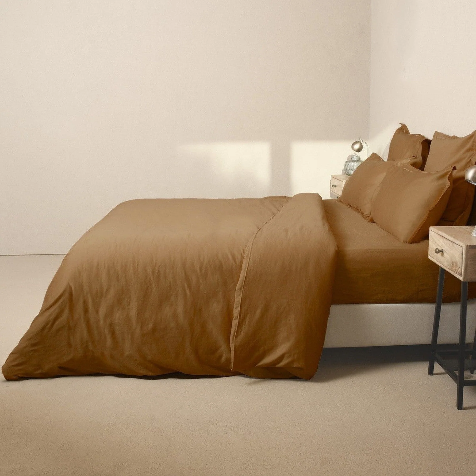 Housse De Couette - Satin De Coton - Caramel - Julia - Image 5