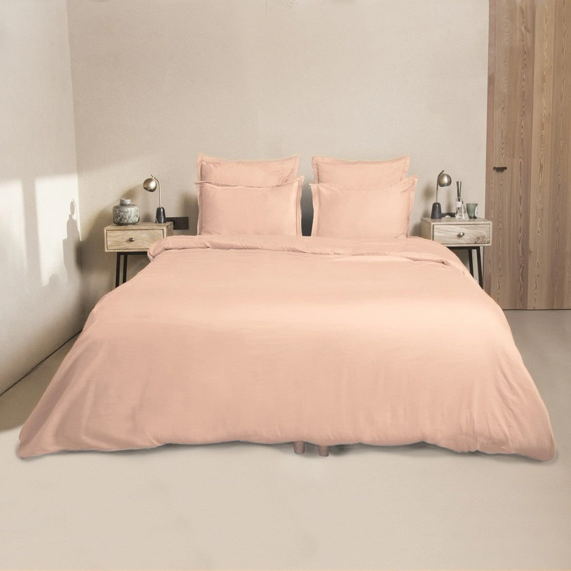 Housse De Couette - Satin De Coton - Rose - Julia - Image 3