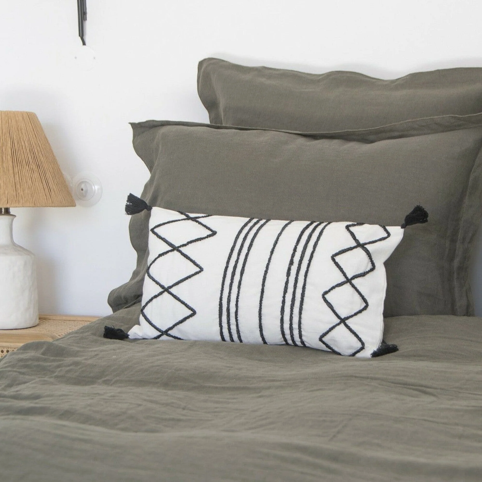 Housse De Coussin - Coton - Noir - Istanbul - Image 3
