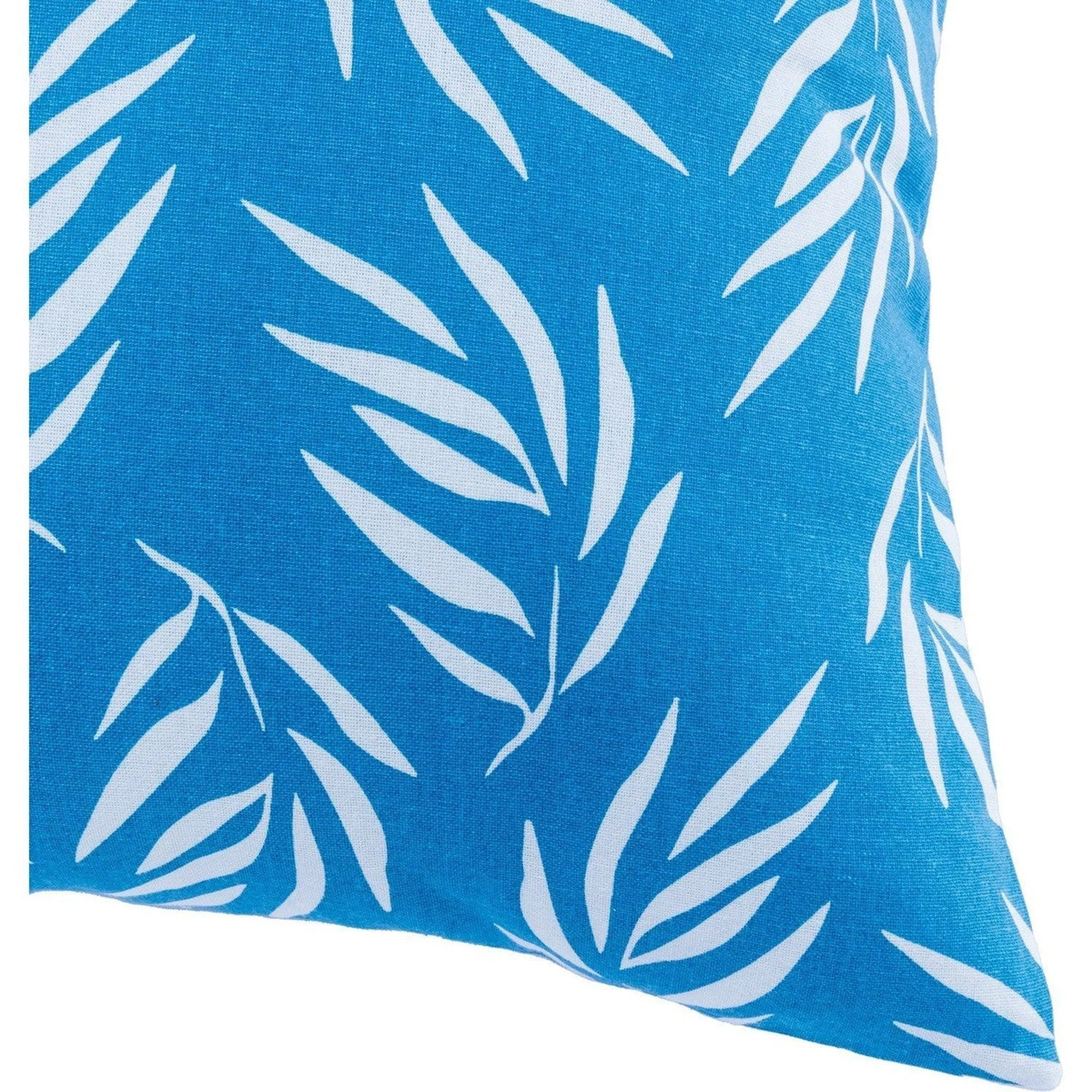 Housse De Coussin D'Extérieur - Coton - Bleu - Foliage - Image 2