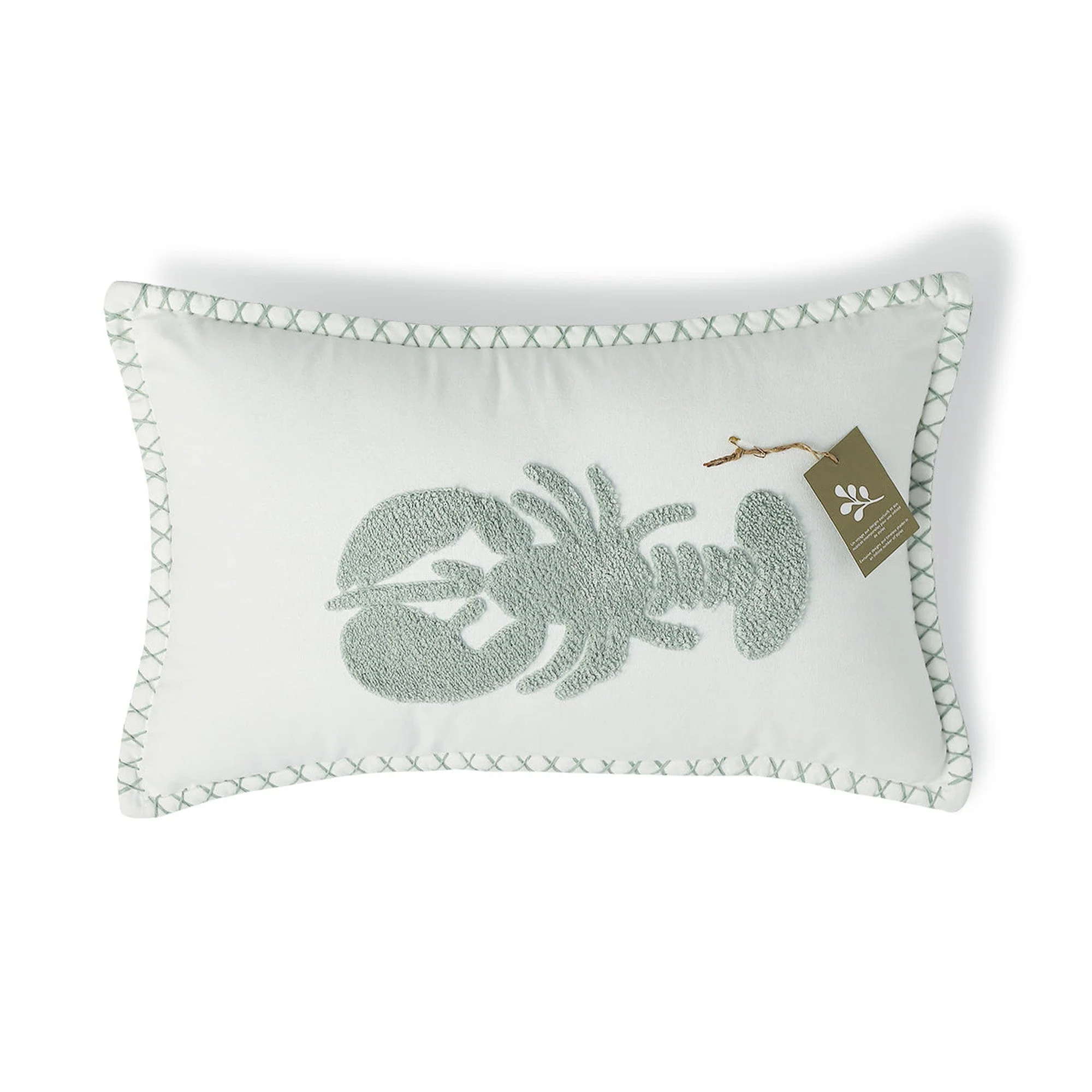 Housse De Coussin - Toile De Coton - Bleu Glacier - Lobster - Image 5