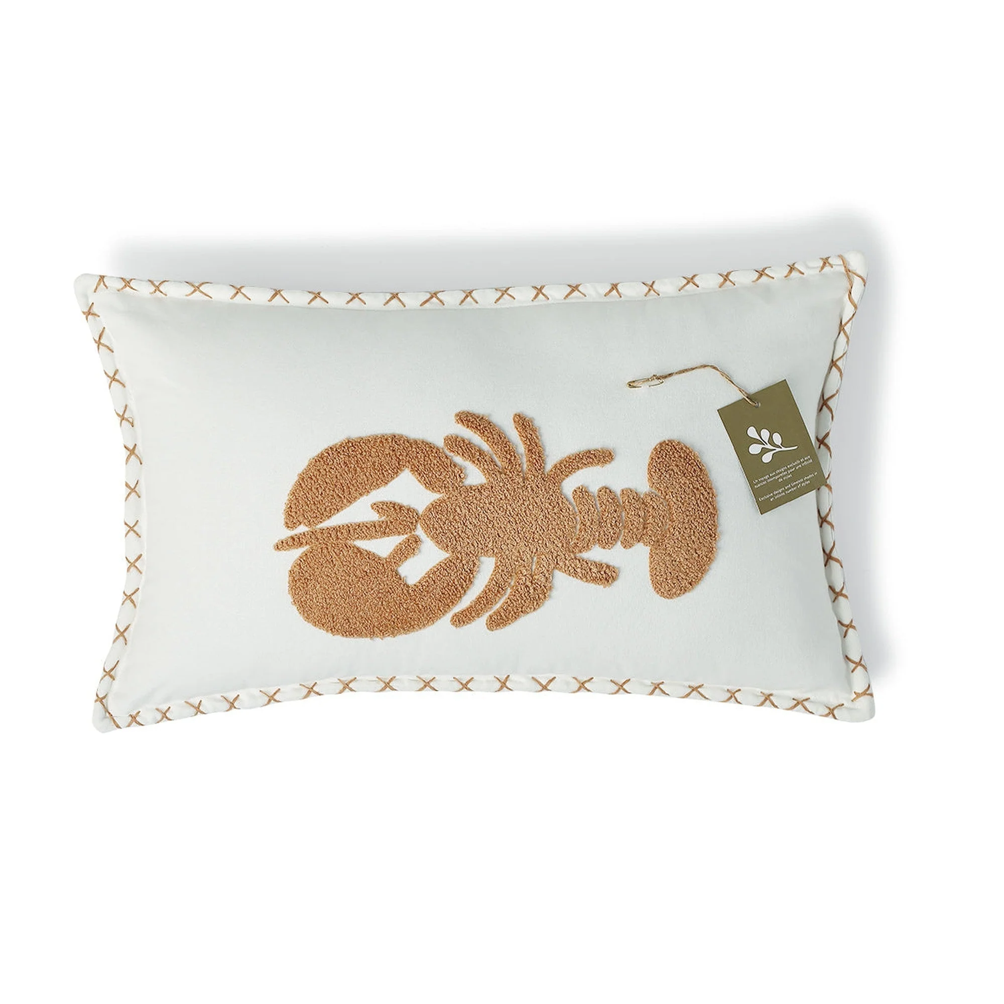Housse De Coussin - Toile De Coton - Terre De Sienne - Lobster - Image 5