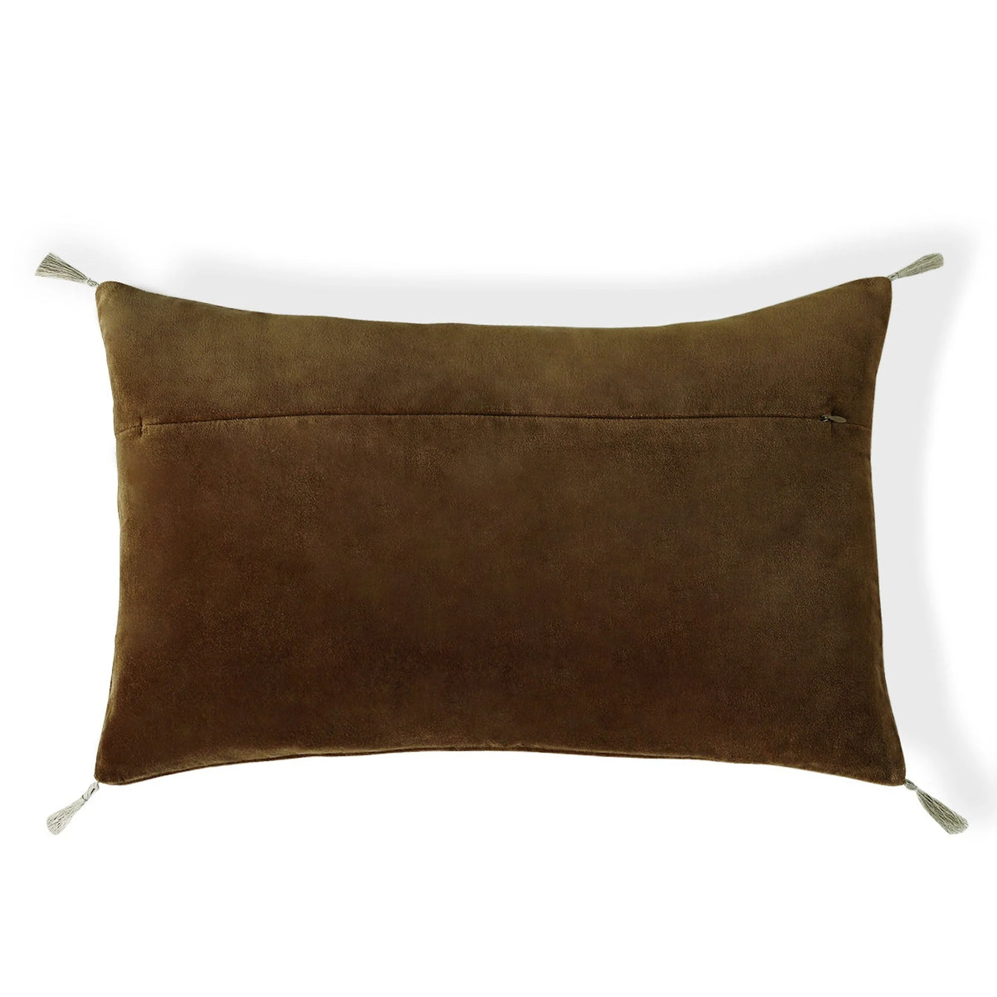 Housse De Coussin - Velours De Coton - Brun Chêne - Danube - Image 4