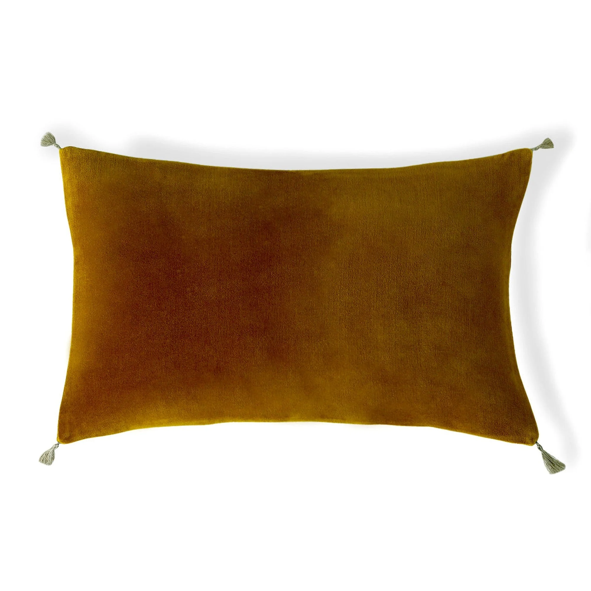 Housse De Coussin - Velours De Coton - Brun Tabac - Danube - Image 2