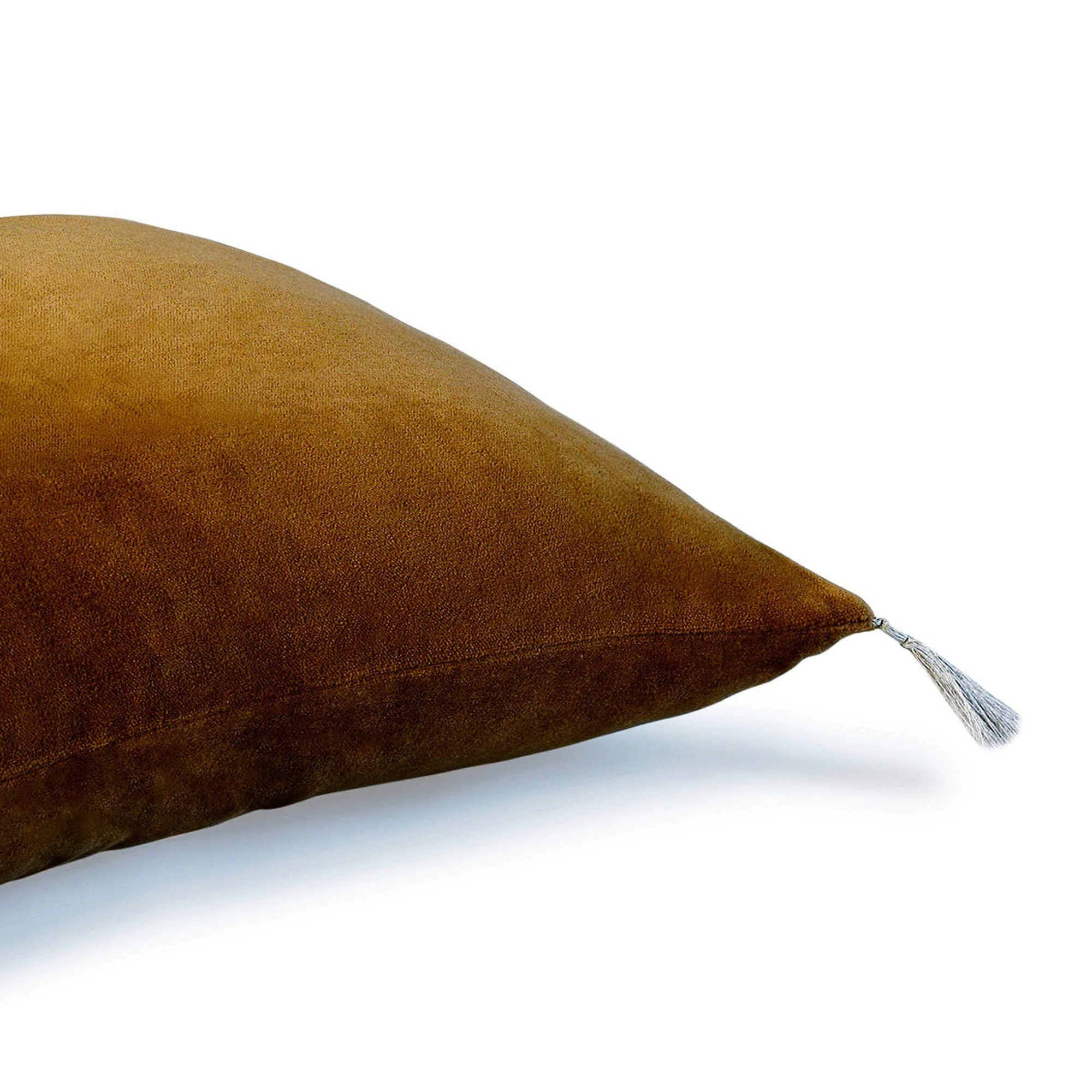 Housse De Coussin - Velours De Coton - Brun Tabac - Danube - Image 4