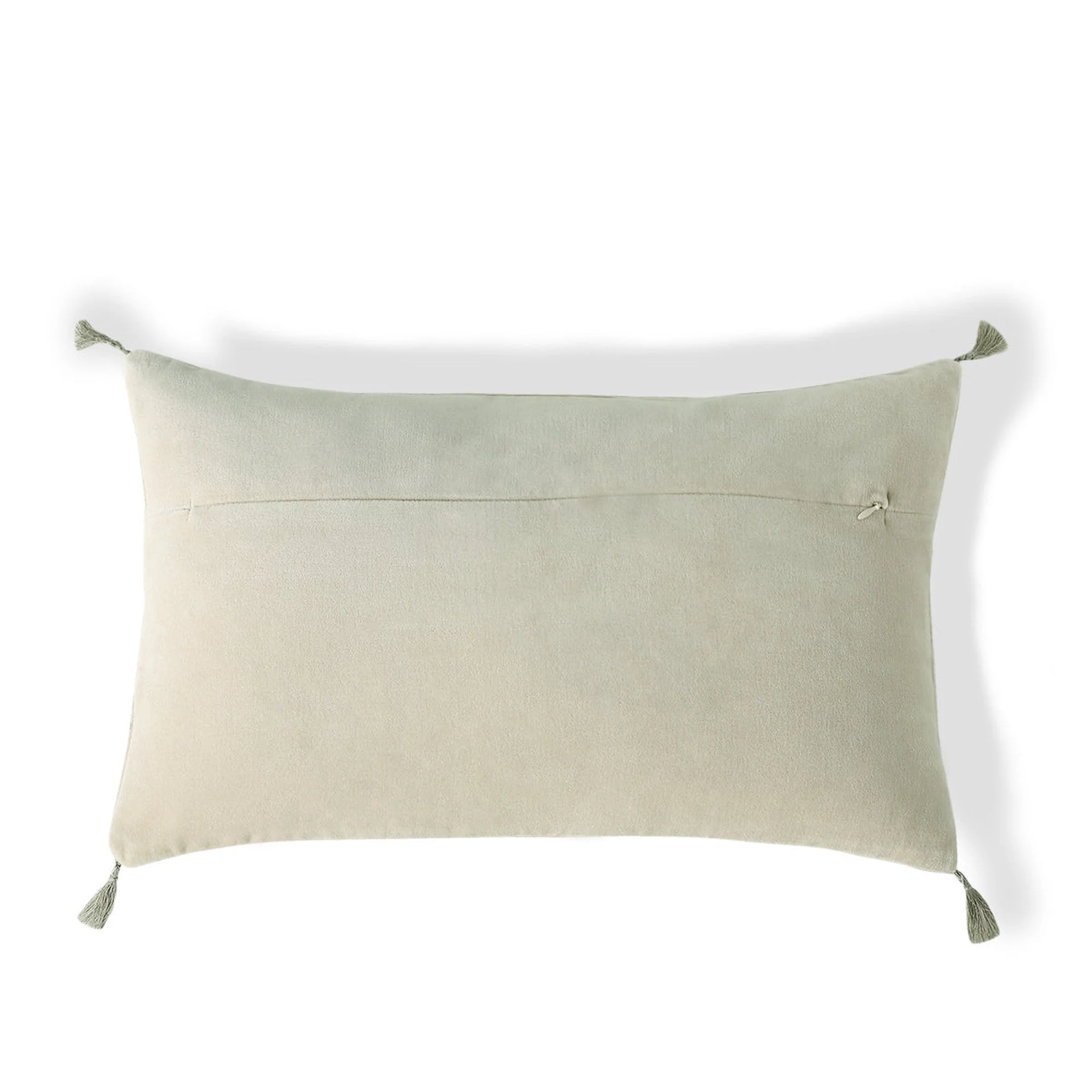 Housse De Coussin - Velours De Coton - Craie - Danube - Image 2