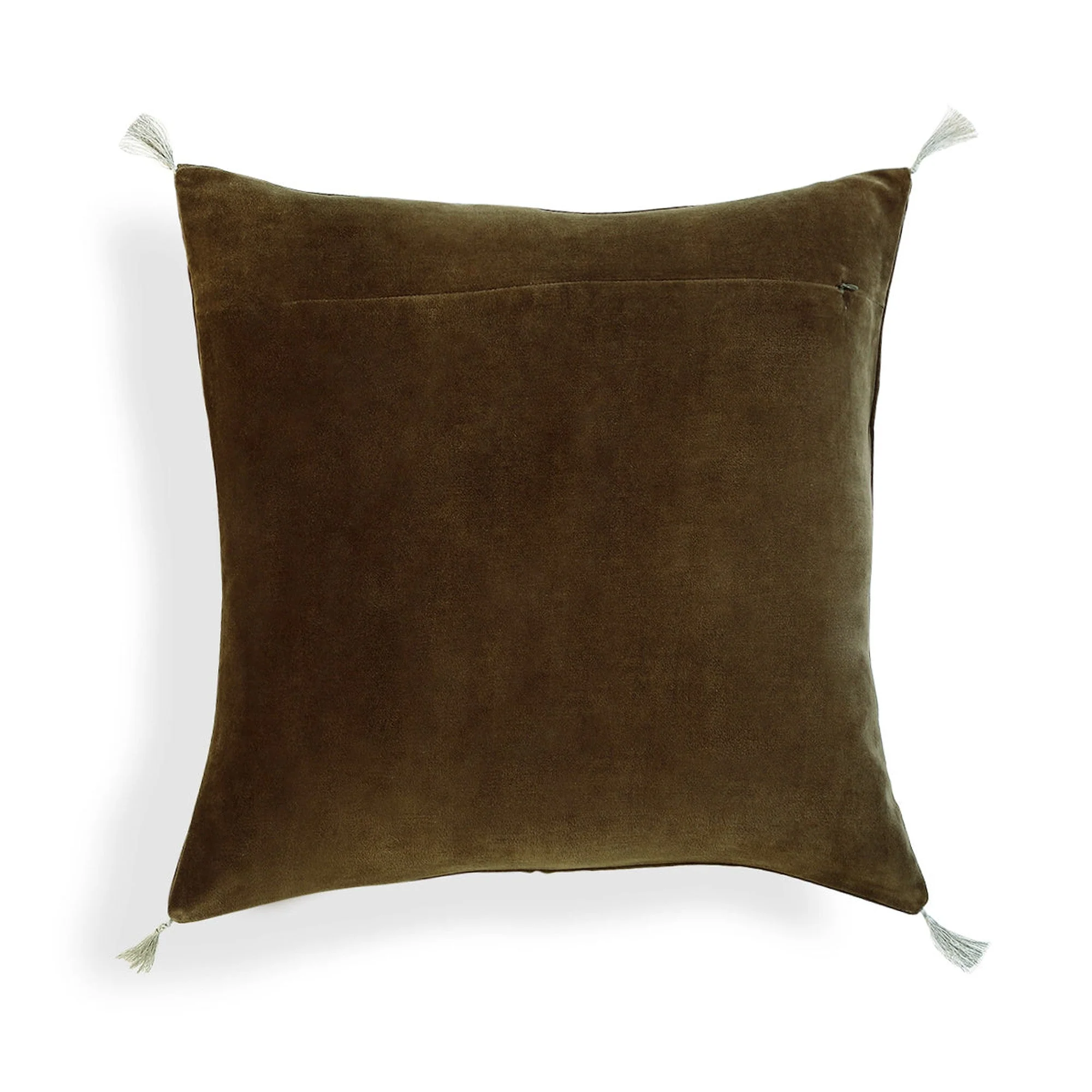 Housse De Coussin - Velours De Coton - Brun Chêne - Danube - Image 3