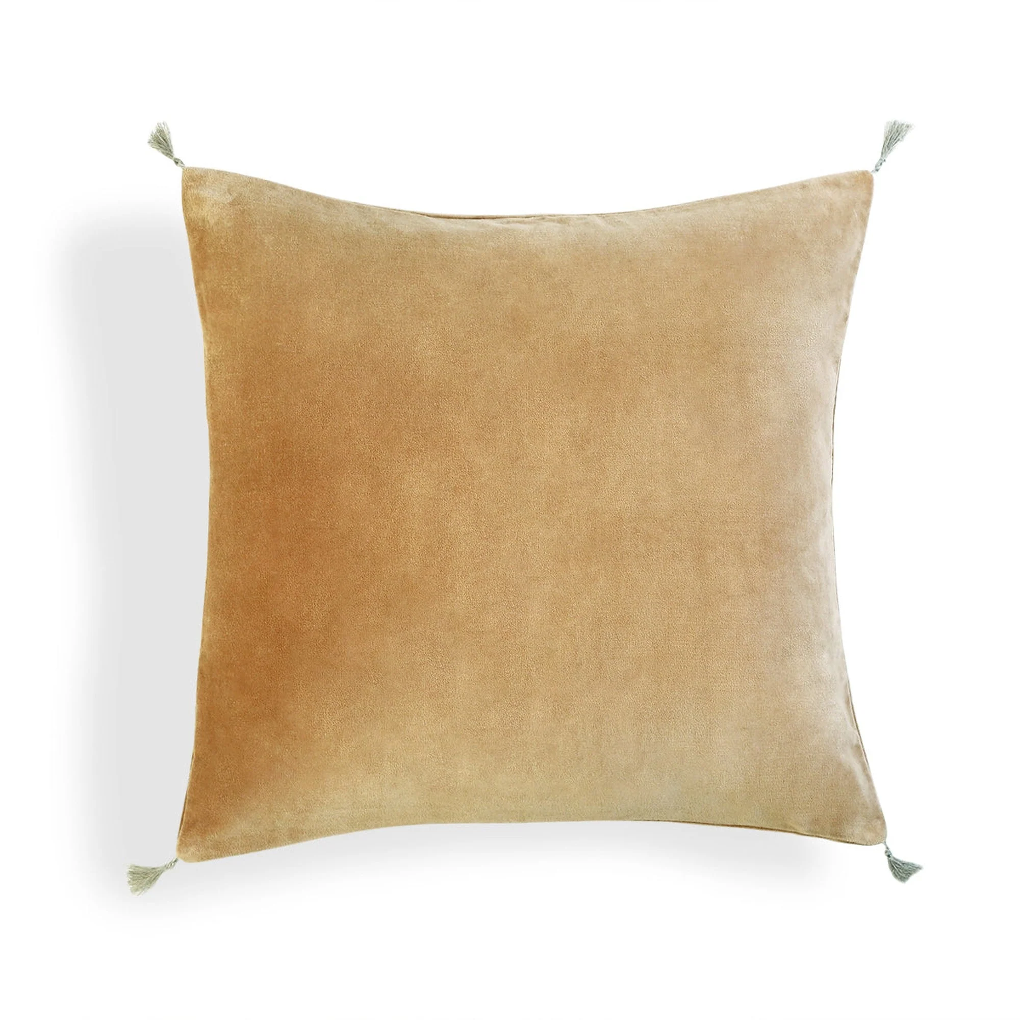 Housse De Coussin - Velours De Coton - Camel - Danube - Image 2