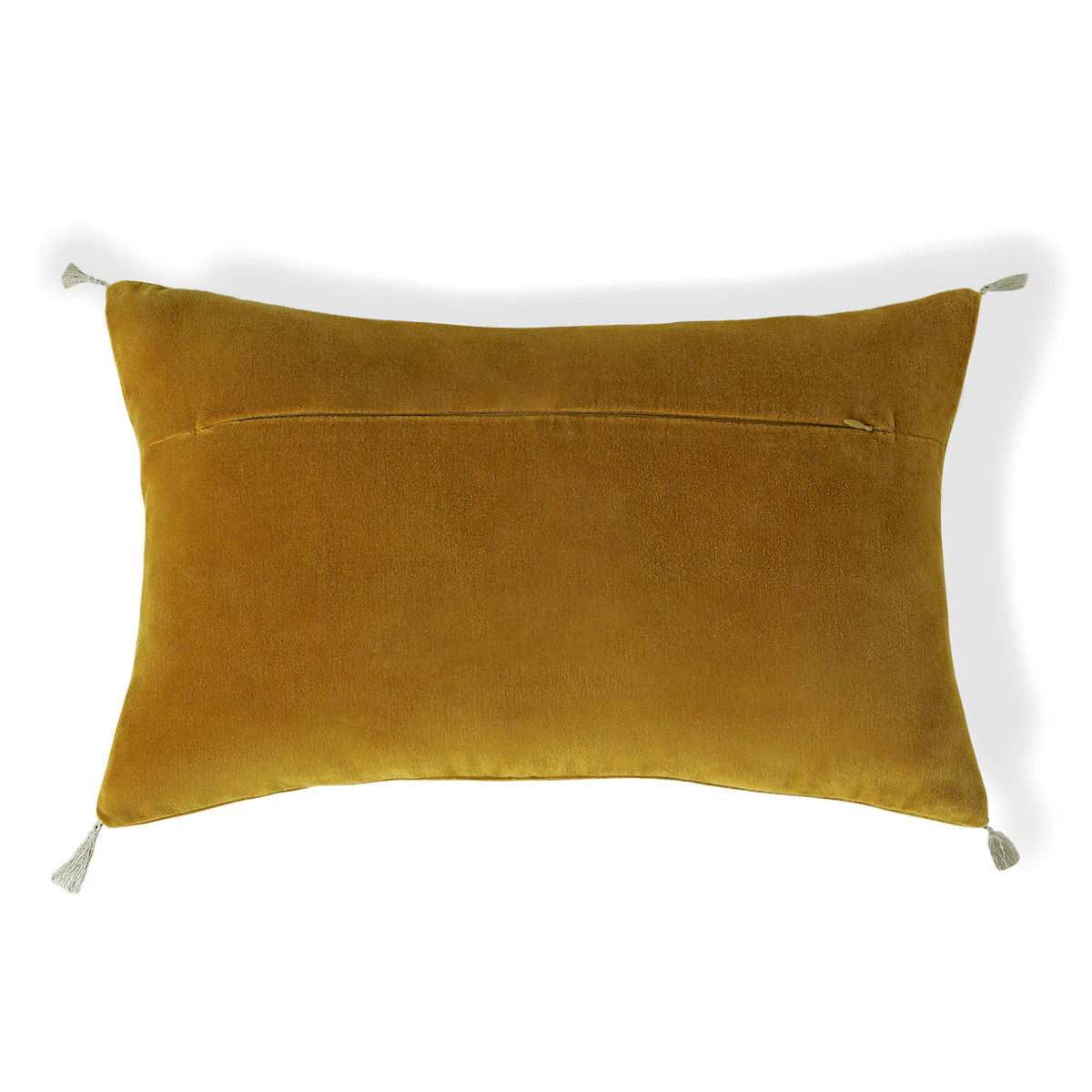 Housse De Coussin - Velours De Coton - Jaune Moutarde - Danube - Image 3