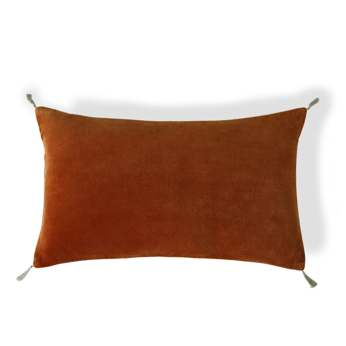 Housse De Coussin - Velours De Coton - Terracotta - Danube - Image 2