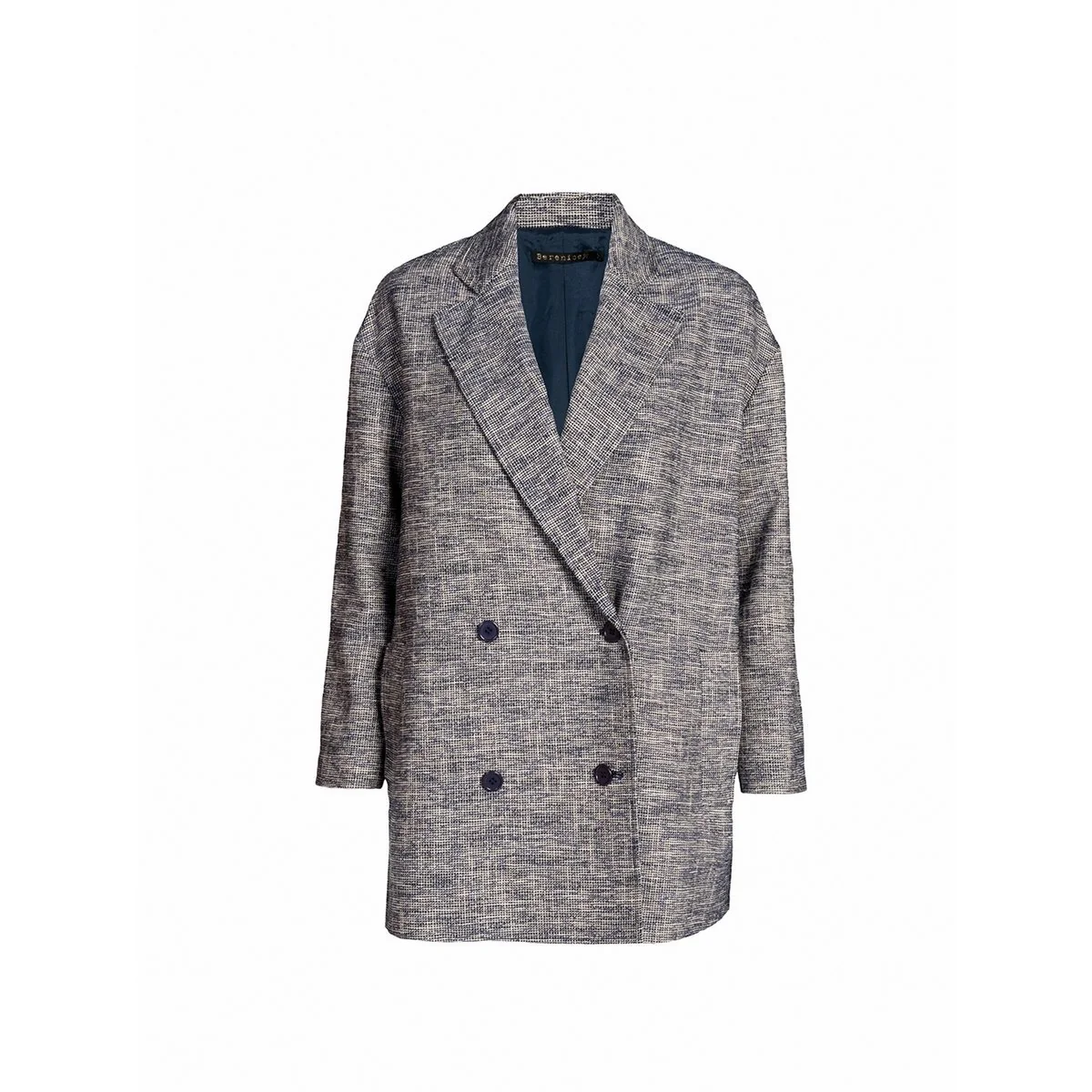 Manteau Noir Chiné - Image 2